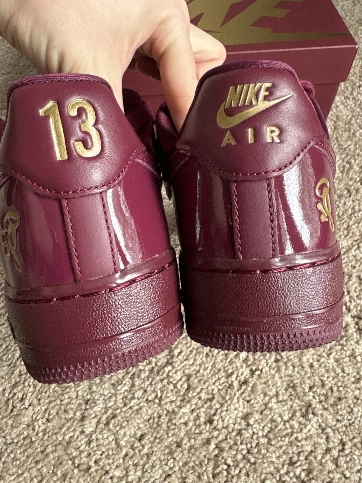 Syna World Nike Syna Central Cee EU exclusive Air Force 1 Burgundy 8us Size US 8 / EU 41 - 4 Thumbnail