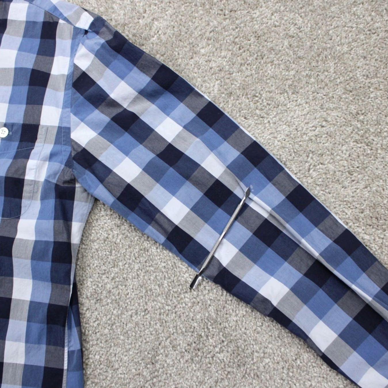 Todd Snyder Todd Snyder Shirt Mens Small Blue Plaid Button-Up Long Sleeve Tailored Regular Fit Vintage: No Size US S / EU 44-46 / 1 - 7 Thumbnail