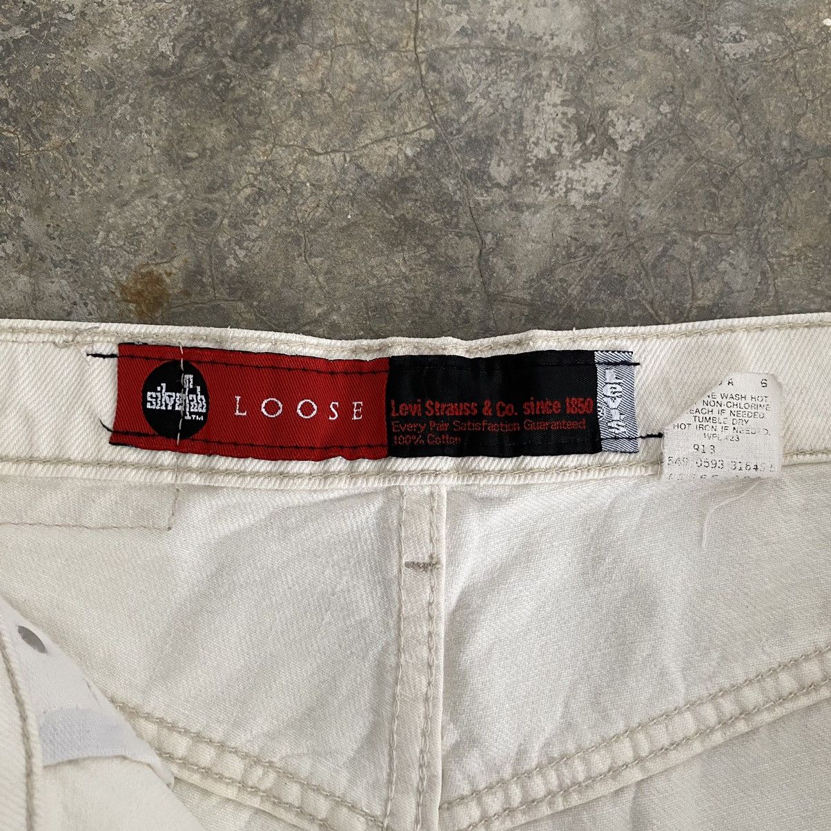 Levi's VTG 1993 Levis Silvertab Loose Baggy Denim Shorts Jorts Size US 32 / EU 48 - 20 Thumbnail