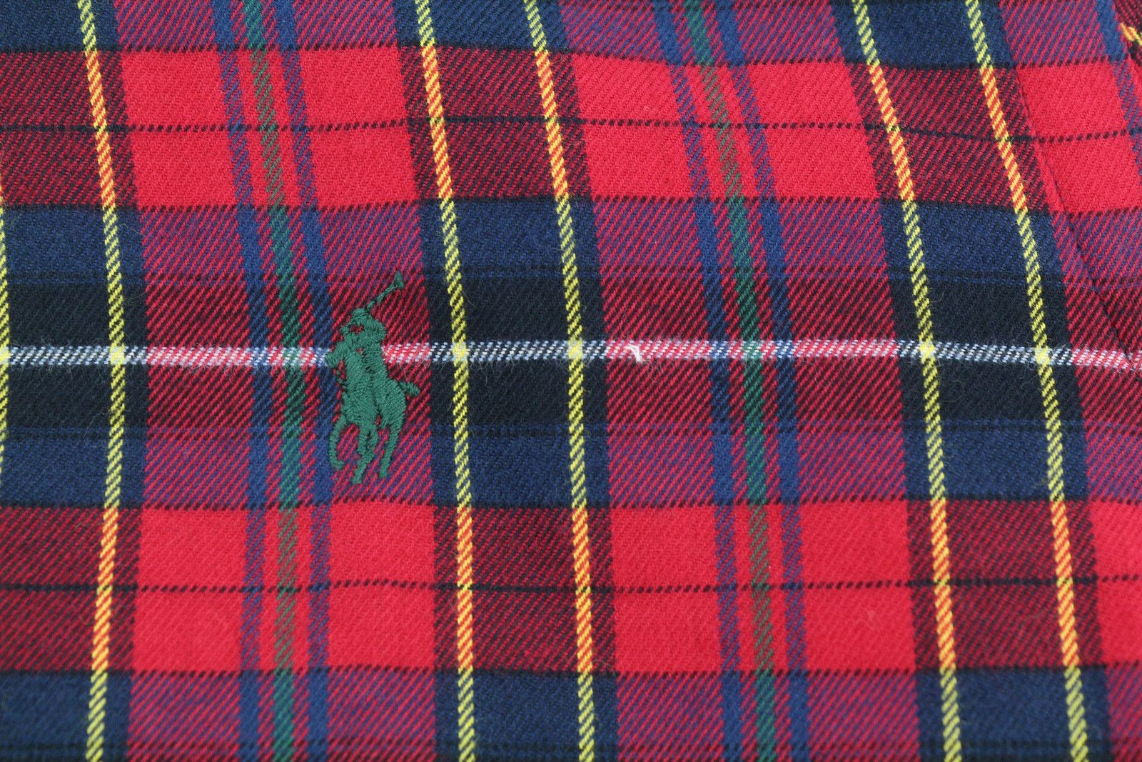 Ralph Lauren 2XL Red Plaid Flannel Custom Fit Button-Up Logo Shirt 87032 Size US XXL / EU 58 / 5 - 12 Thumbnail