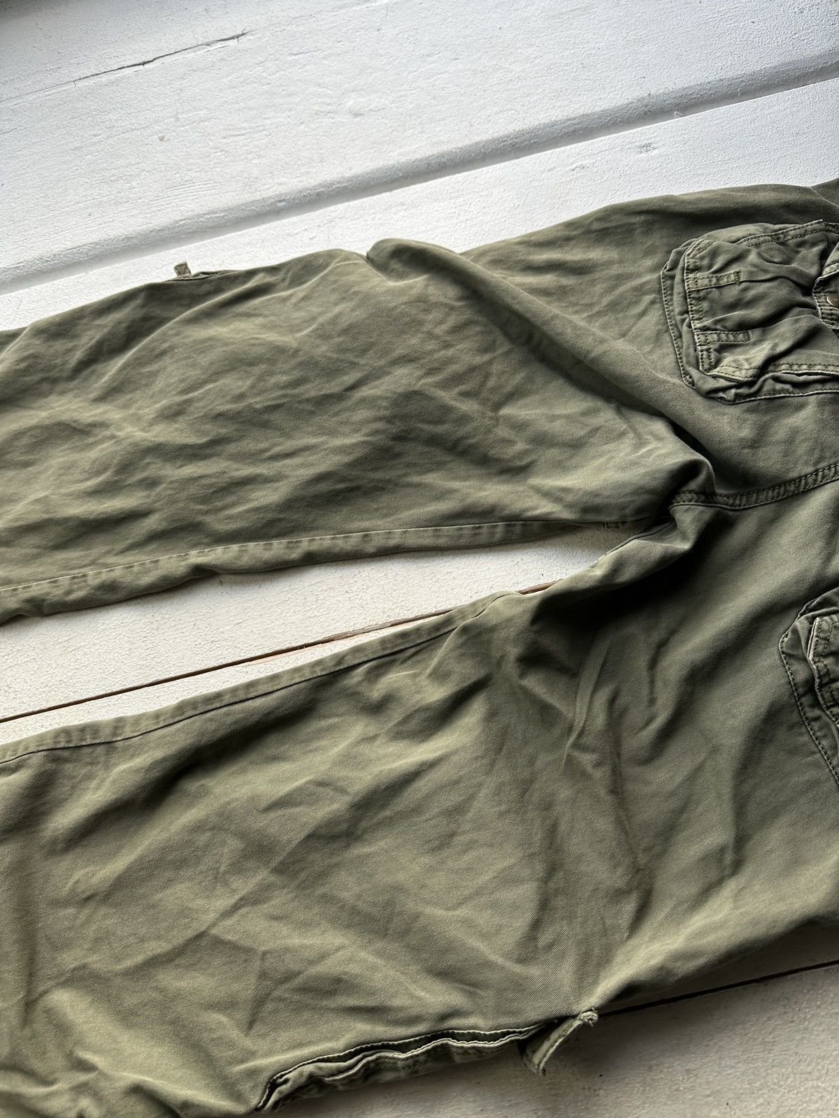 Other 🚨RARE 90s MULTIPOCKET Stone Wash OLIVE GREEN Jeans Mens 30 Size US 30 / EU 46 - 11 Thumbnail