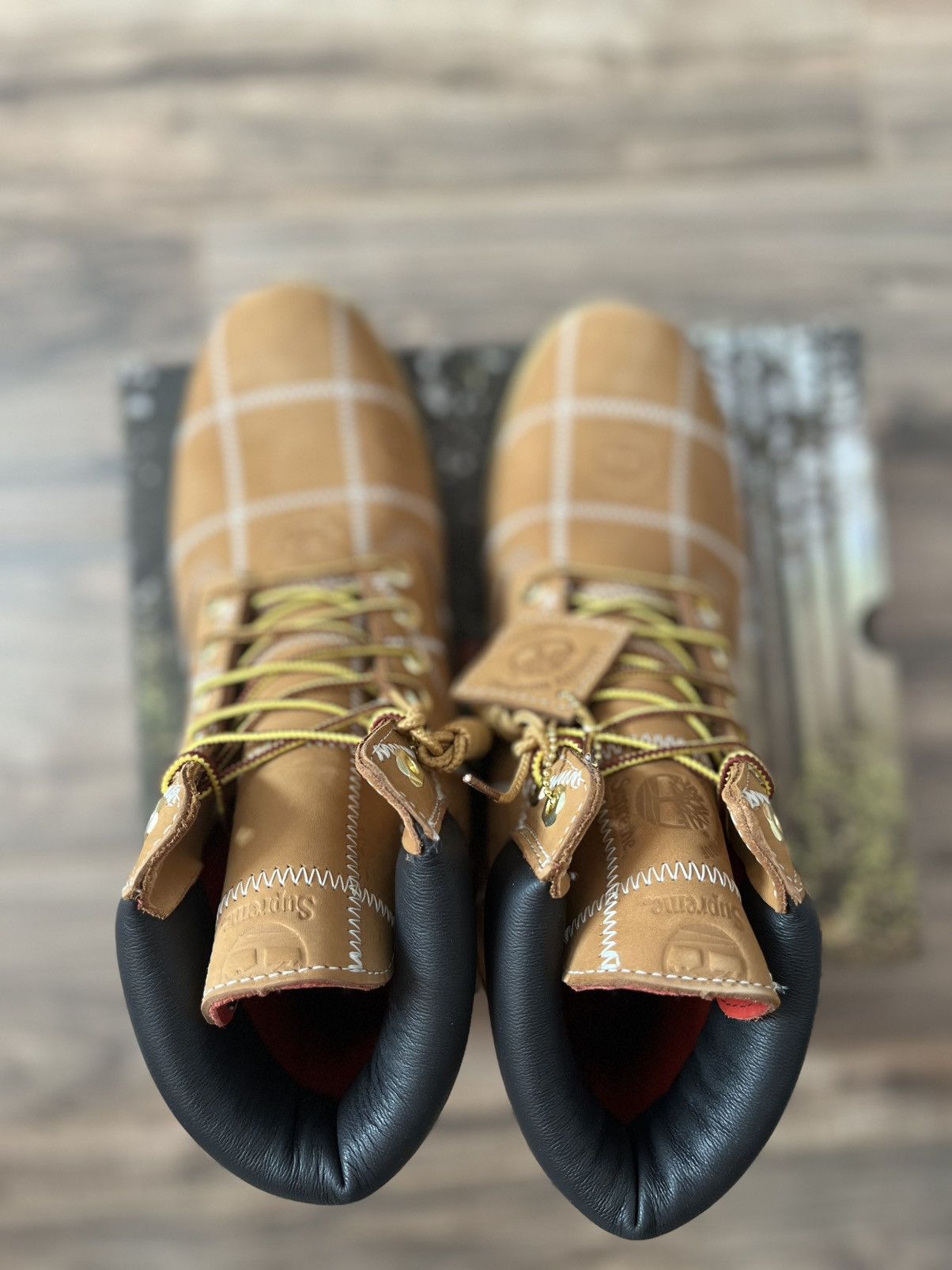 Supreme × Timberland Supreme Patchwork Timberland 6” Premium Waterproof Boot Size US 11 / EU 44 - 4 Thumbnail