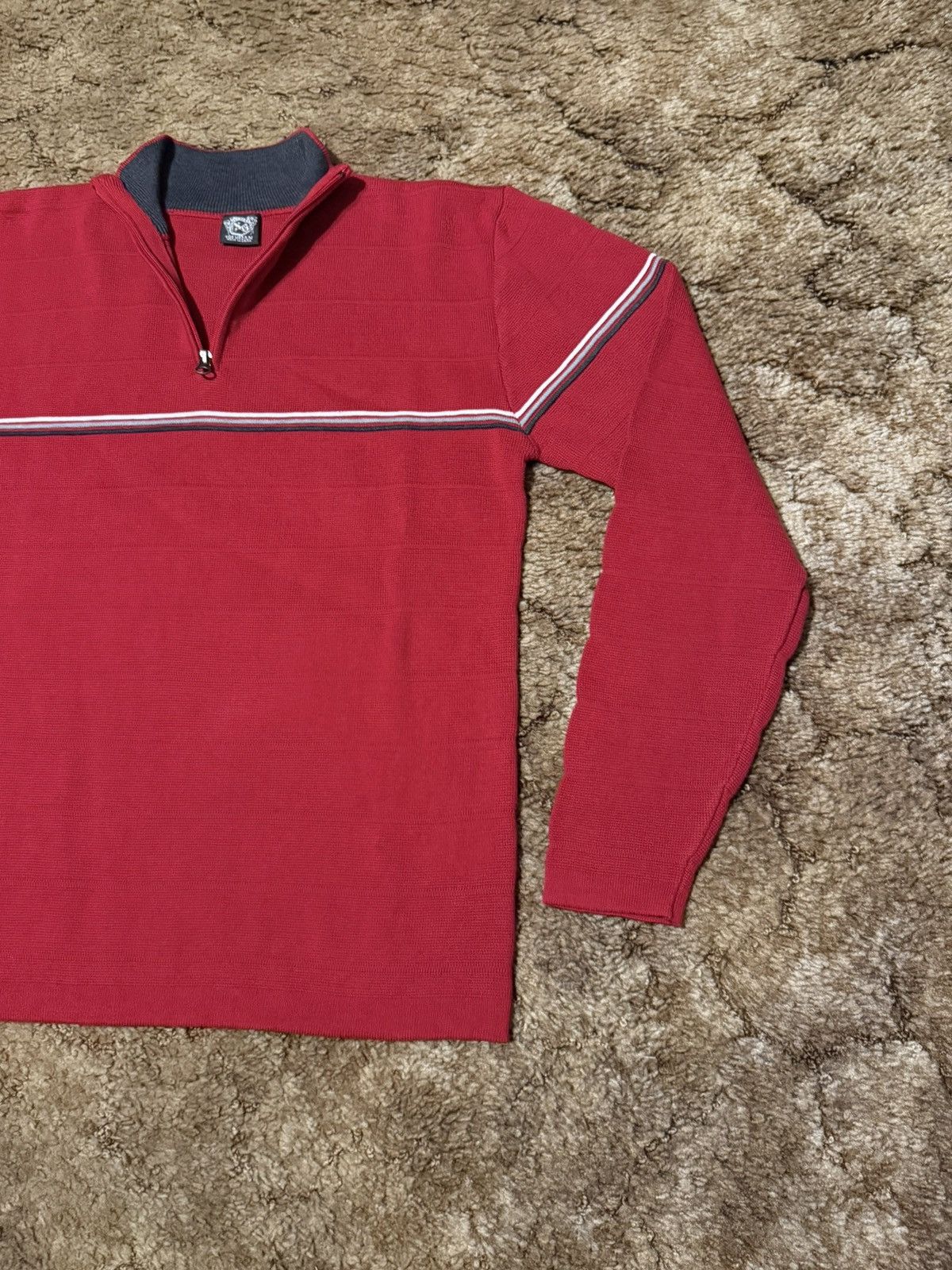 Vintage Vintage Y2K XG Quarter Zip Sweatshirt Red Medium Size US M / EU 48-50 / 2 - 3 Thumbnail