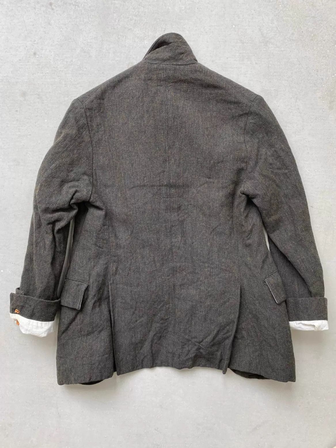 Paul Harnden Shoemakers Paul Harnden Gray-Green Wool Blazer M Vintage Wash Size US M / EU 48-50 / 2 - 4 Thumbnail