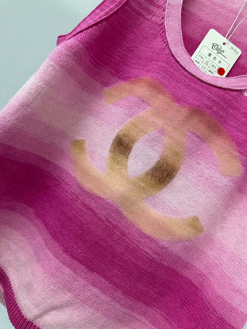 Chanel Chanel 24C Pink Gradient Double C Vest Size XS / US 0-2 / IT 36-38 - 3 Thumbnail
