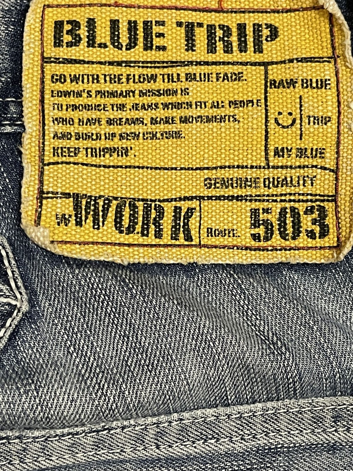 Edwin Vintage Edwin Blue Trip Faded Bleached Style Carpenter Jeans Size US 30 / EU 46 - 9 Thumbnail