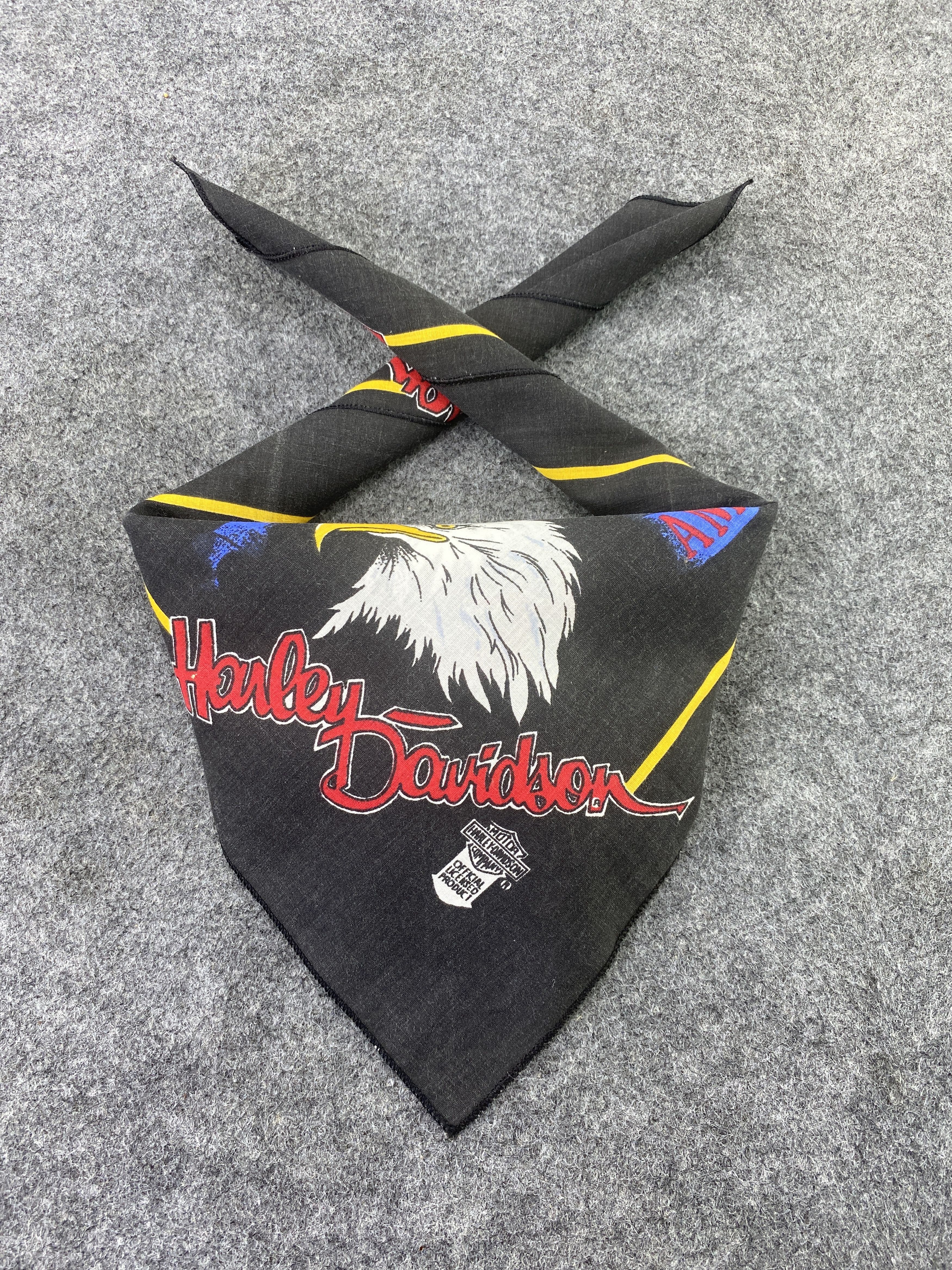 Harley Davidson × Vintage Vintage Harley Davidson Bandana -B150 Size ONE SIZE - 2 Thumbnail