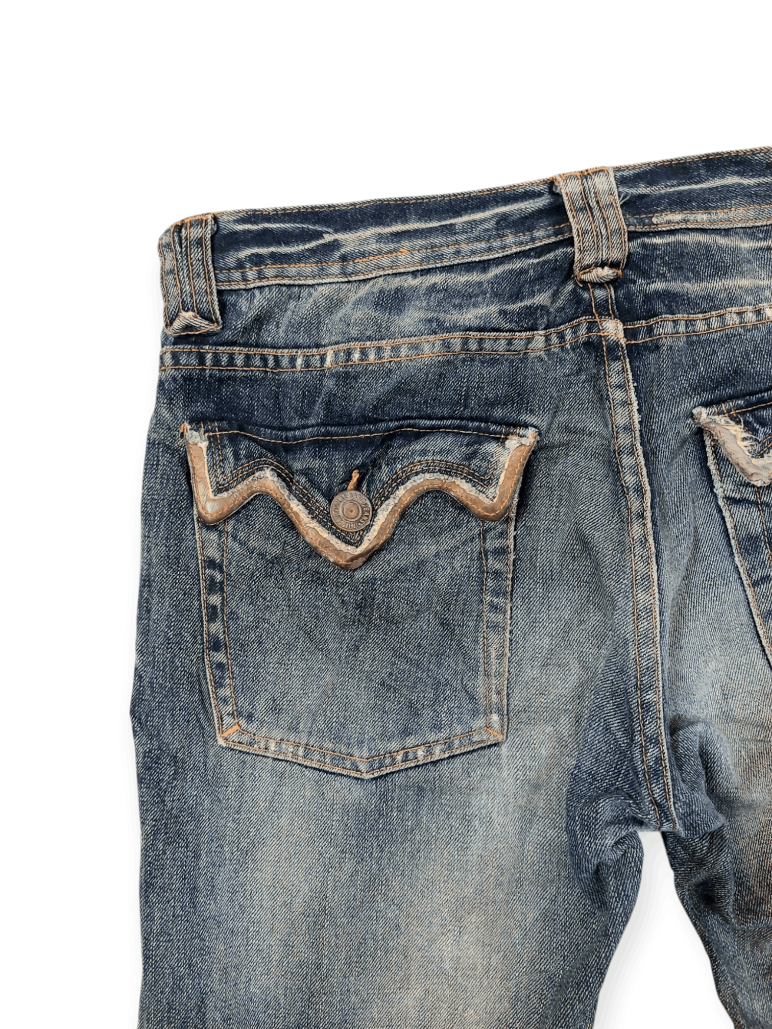 Vintage Vintage Edge Ruppert Punk Flare Denim Size US 32 / EU 48 - 15 Thumbnail
