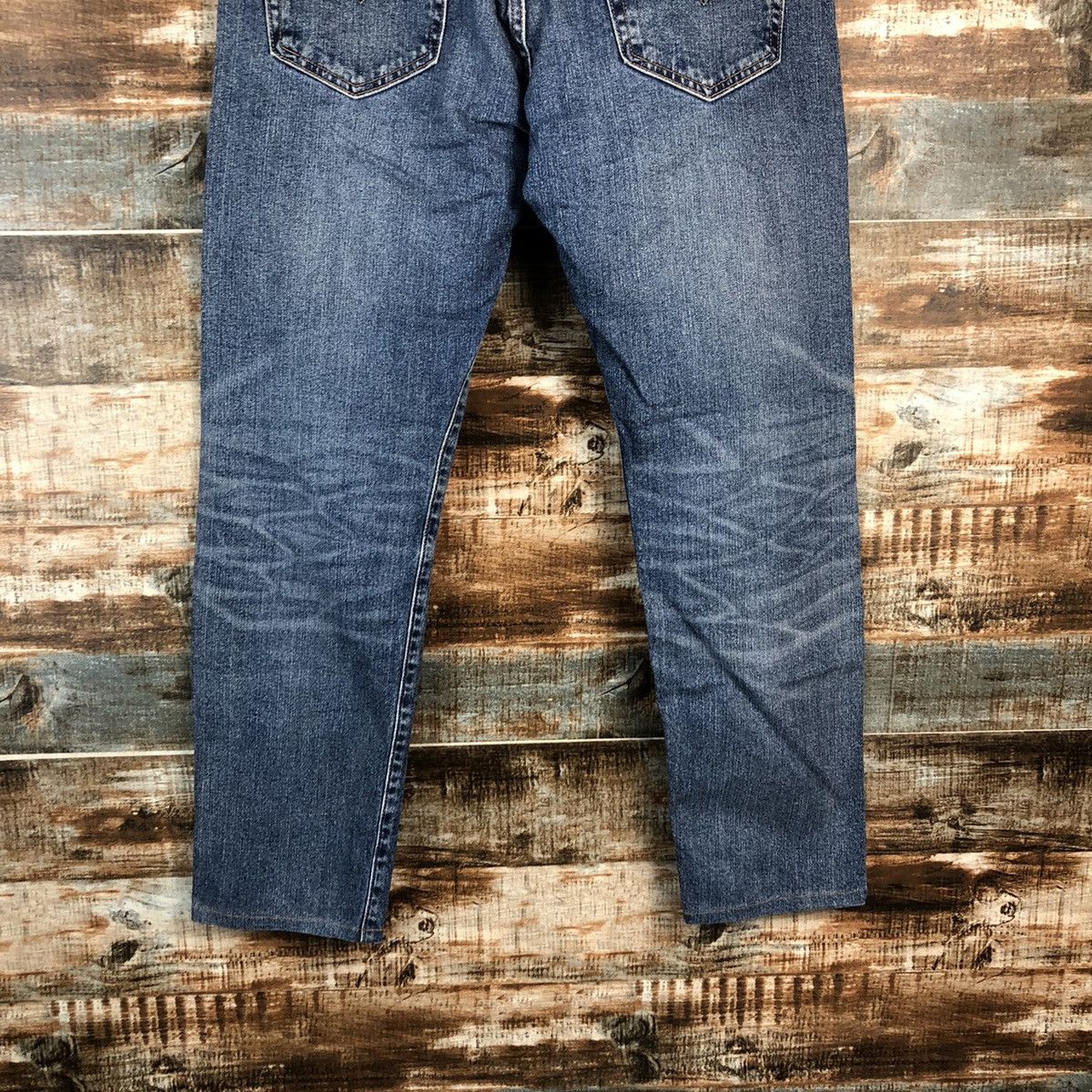 Levi's DLL Levis 502 big E faded Blue Denim Pants #C248 Size US 31 - 19 Thumbnail