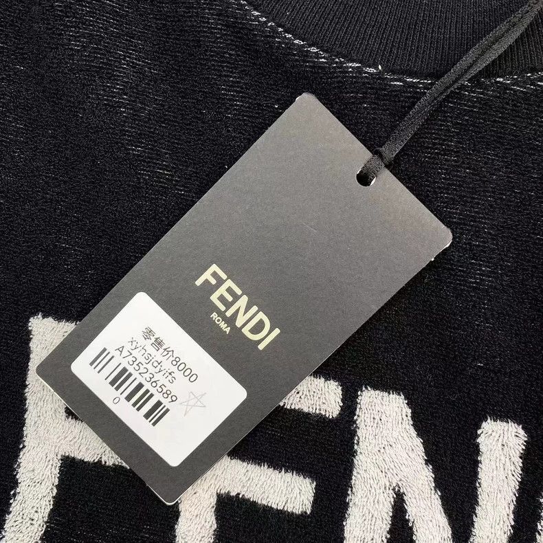 Fendi Fendi Towel material black short sleeves Size US S / EU 44-46 / 1 - 6 Thumbnail