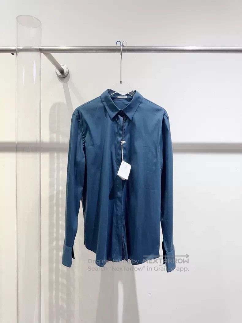 Brunello Cucinelli Brunello Cucinelli Peacock blue shirt Size L / US 10 / IT 46 - 1 Thumbnail