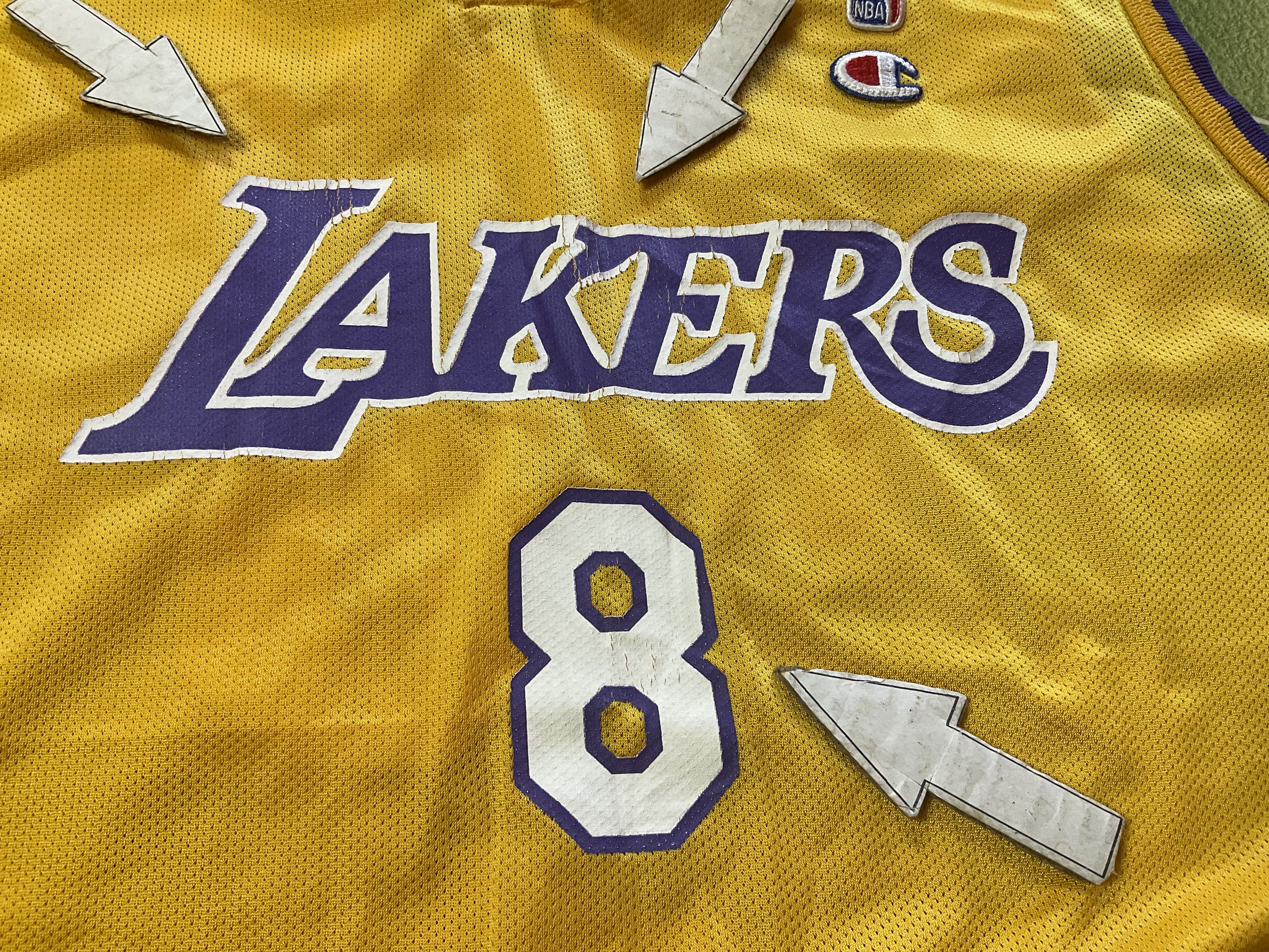 NBA Two Vintage NBA LA Lakers Kobe Bryant & Shaq Swingman Jersey Size US XL / EU 56 / 4 - 8 Thumbnail