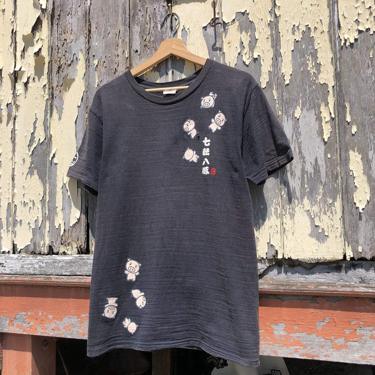 Japanese Brand 🔥steals🔥Japanese Brand Distressed Pig Tshirt Size US M / EU 48-50 / 2 - 2 Thumbnail