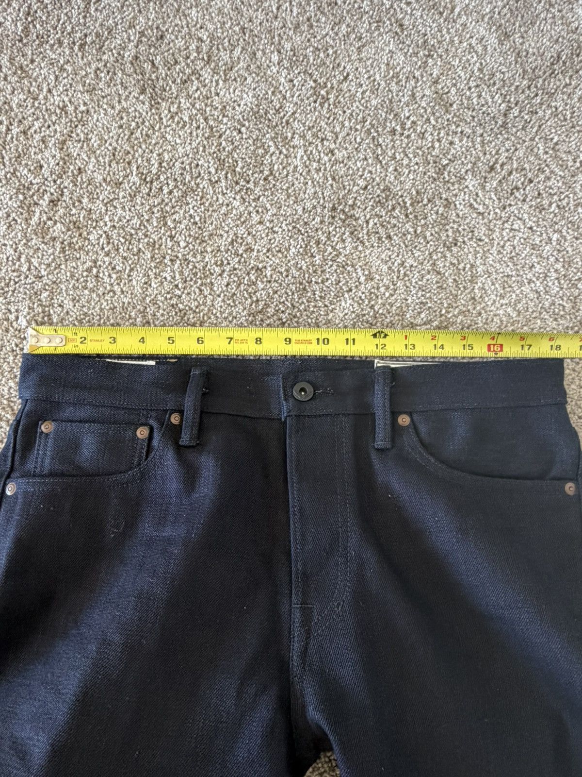 Rogue Territory Rouge Territory Stanton 13.5oz Indigo/Black 32” Selvedge Size US 32 / EU 48 - 10 Thumbnail