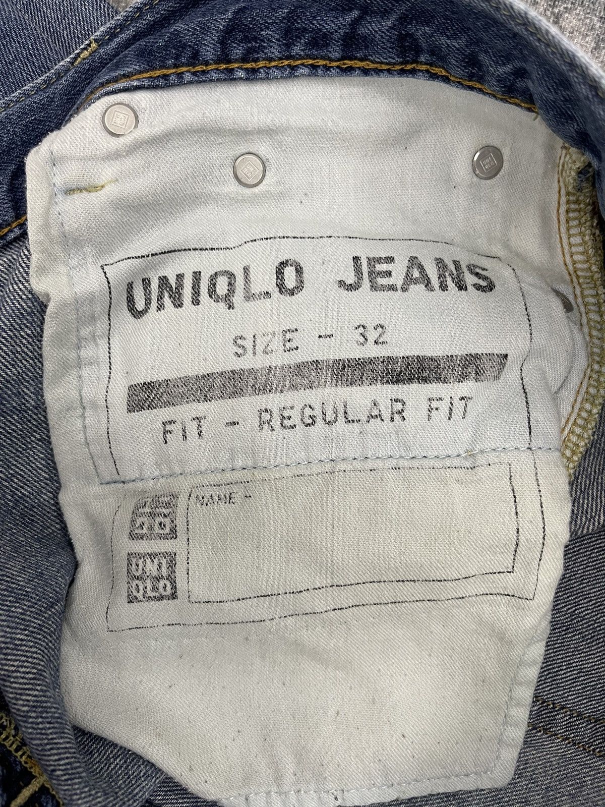 Uniqlo Vintage Uniqlo Jeans Selvedge Regular Fit Size 32 Size US 32 / EU 48 - 9 Thumbnail