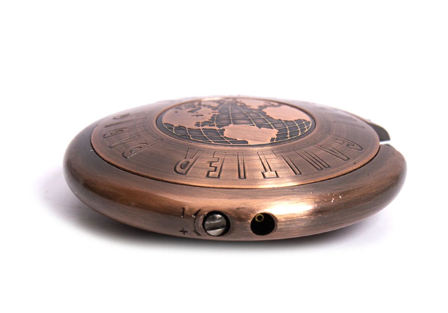 Jean Paul Gaultier Metal Disc Gas Lighter in Bronze Size ONE SIZE - 3 Thumbnail
