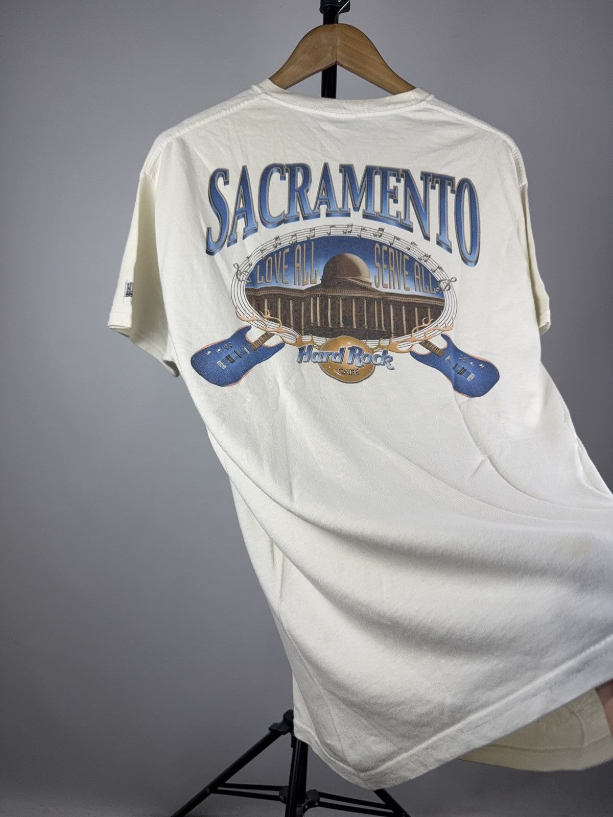 Hard Rock Cafe Vintage 90s Hard Rock Cafe Sacramento USA Graphic Tee Size US M / EU 48-50 / 2 - 15 Thumbnail