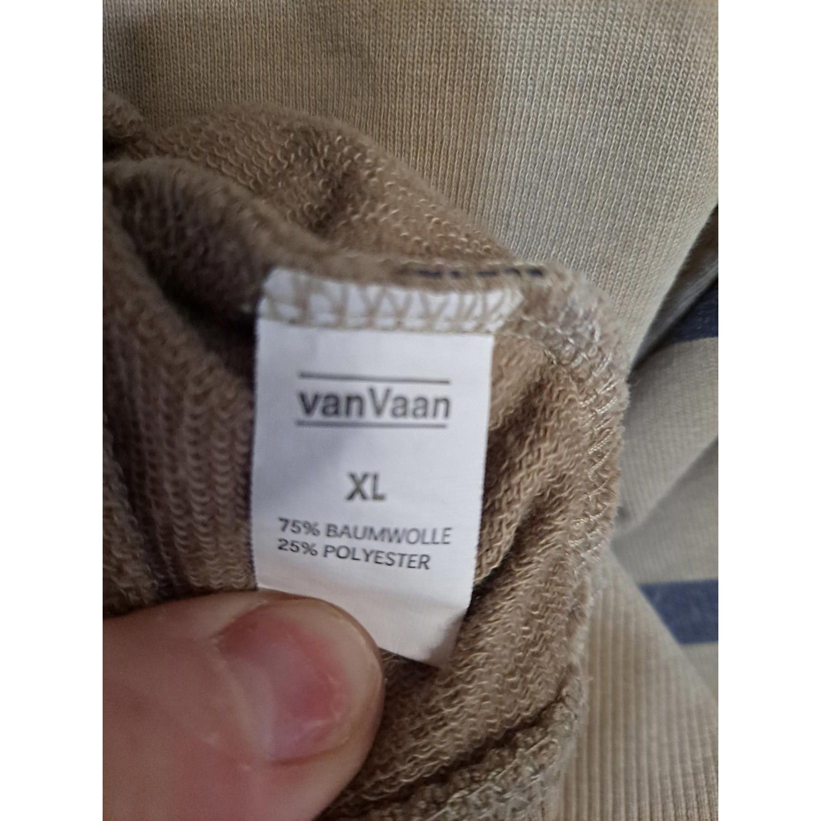 Other VanVaan Tan and Black Stripe Full Zip Sweatshirt Size XL Size US XL / EU 56 / 4 - 4 Thumbnail