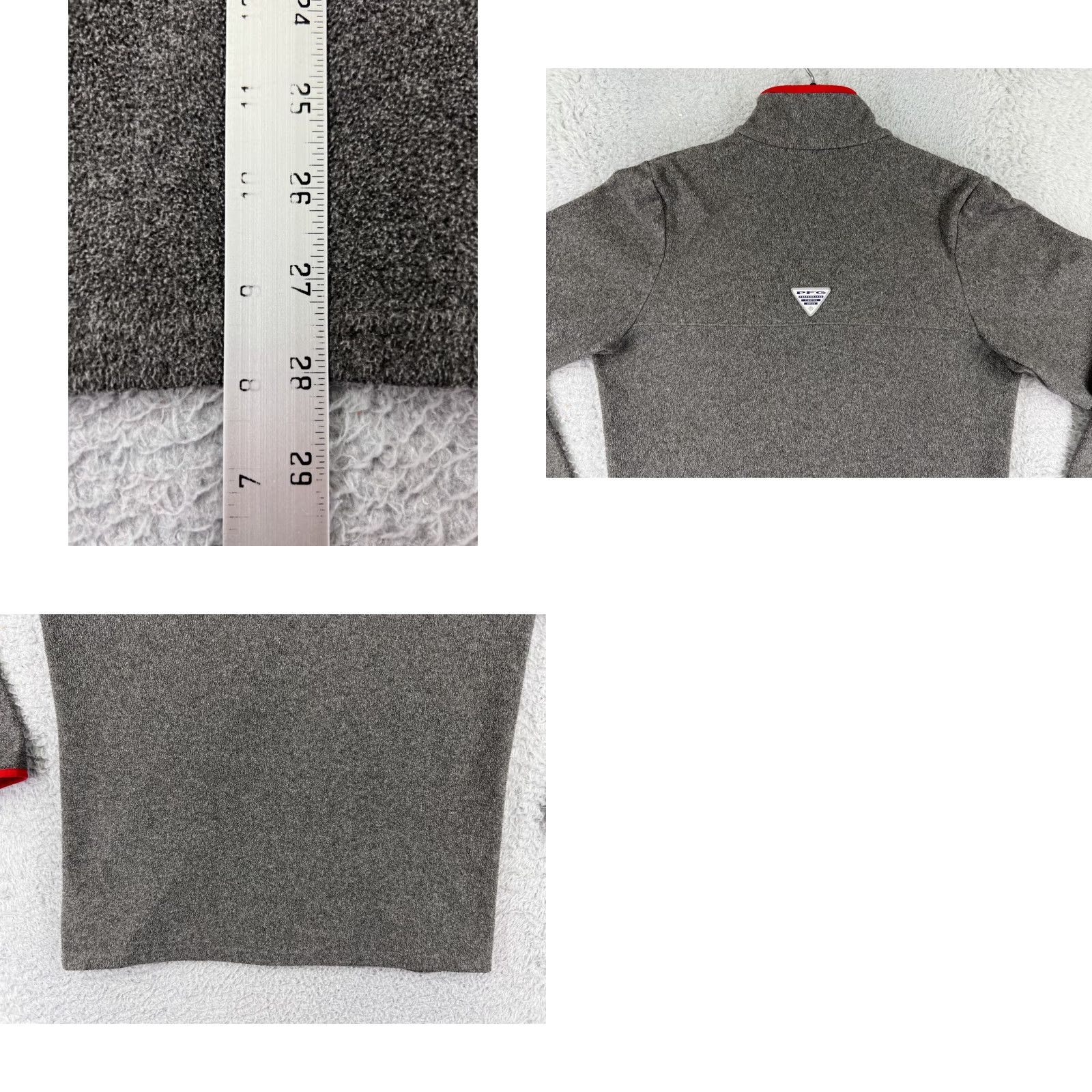 Vintage Columbia Sweater Men Small Gray PFG Grand Canyon West Long Sleeve Fleece Poly Mock Neck 1/4 Zip Pullover Casual Golf Size US S / EU 44-46 / 1 - 9 Thumbnail