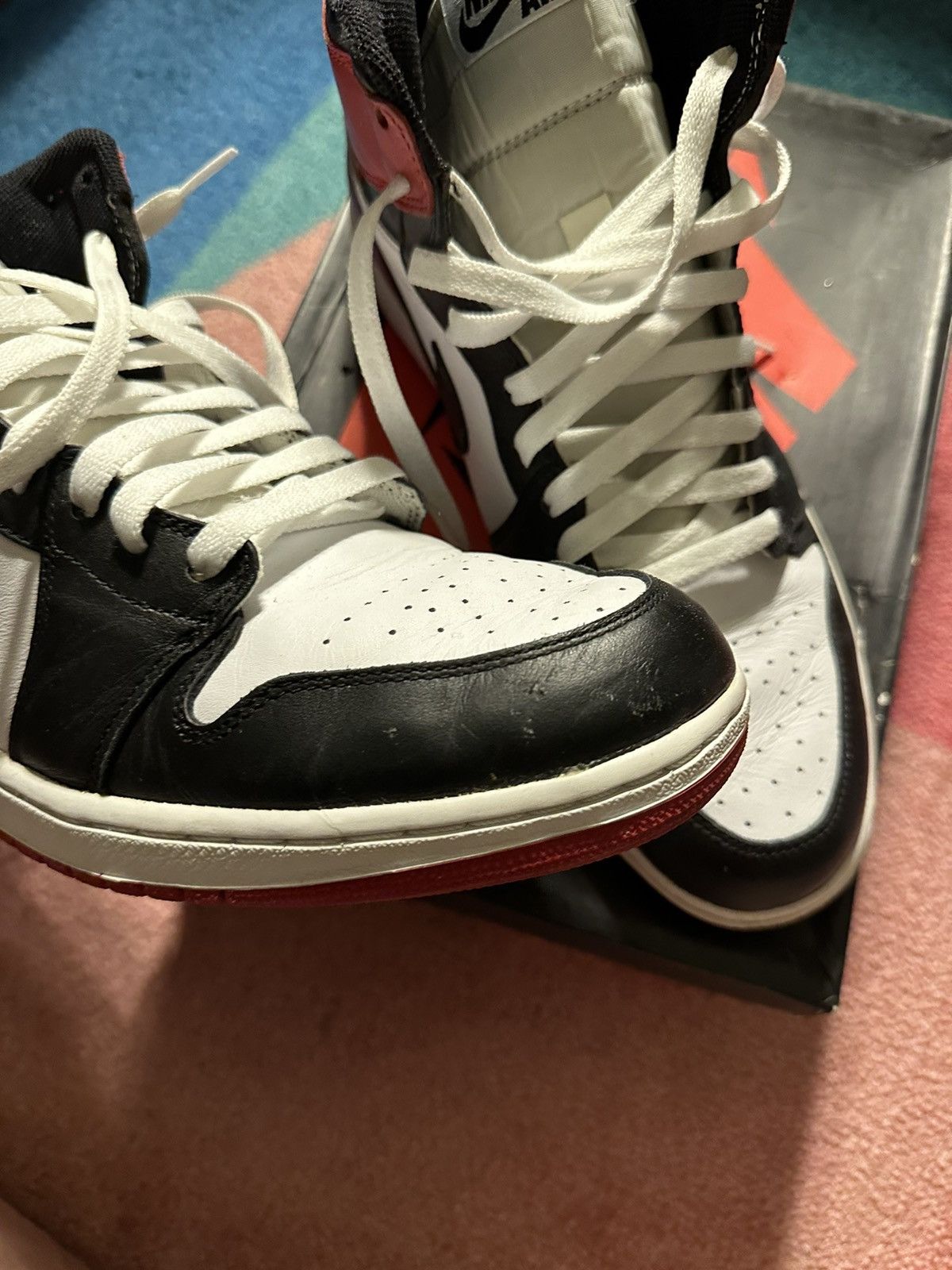 Jordan Brand Jordan 1 Retro “Black Toe” 2013 Size US 11.5 / EU 44-45 - 8 Thumbnail