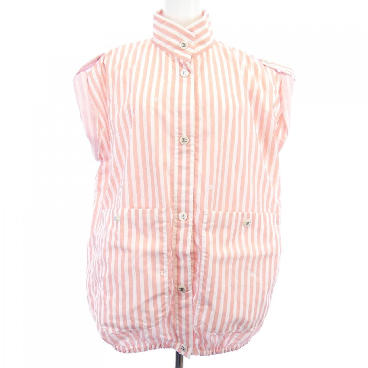 Chanel Chanel Chanel Short Sleeve Shirt Textile Tops P76214V68288 DUTY FREE for USA Size ONE SIZE - 1 Thumbnail