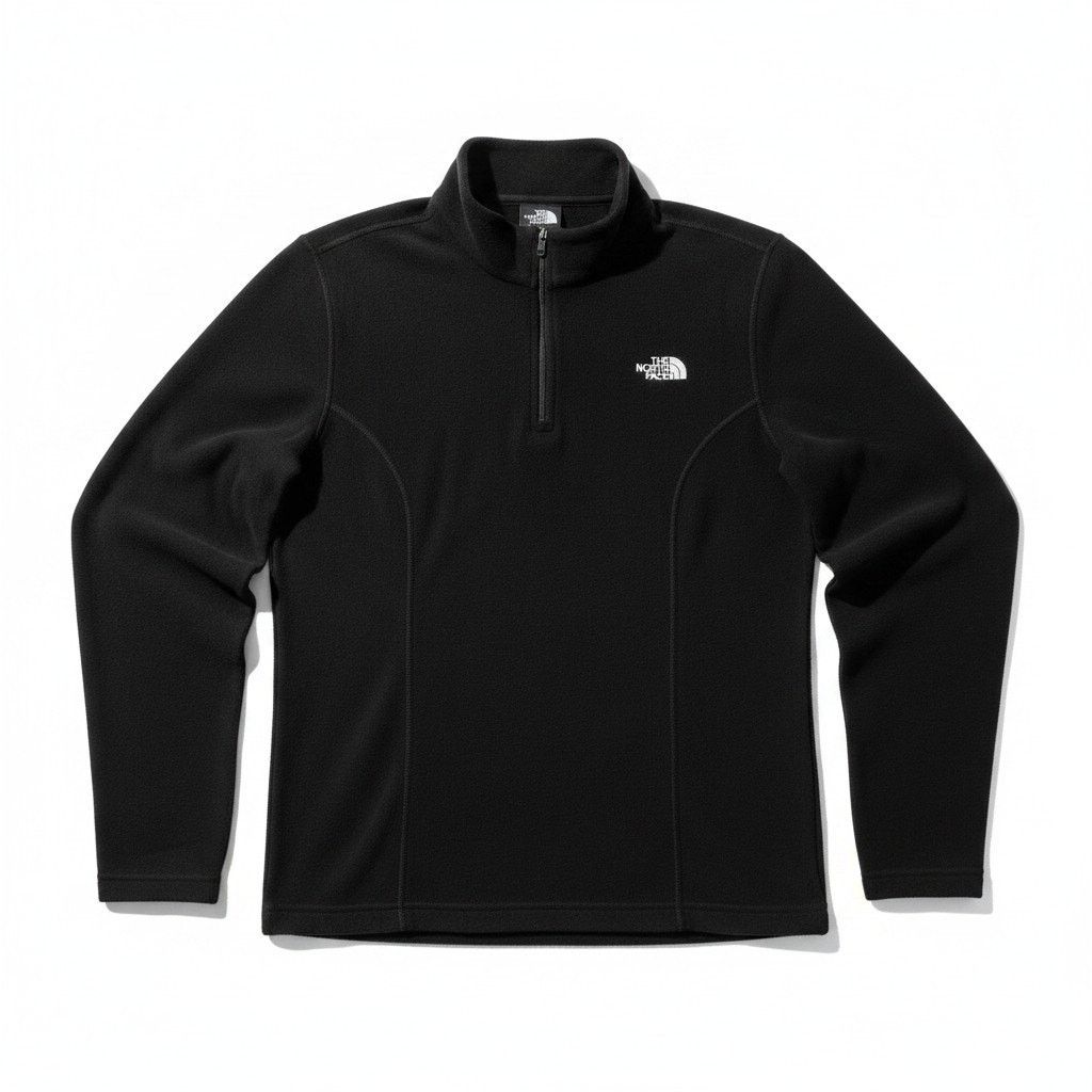 The North Face North Face Women's XL Micro Knit Quarter Zip Black Pullover Size XL / US 12-14 / IT 48-50 - 1 Thumbnail