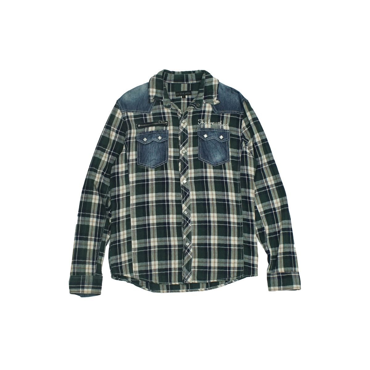 In The Attic *NoTariff In The Attic Plaid Western Shirt Size US L / EU 52-54 / 3 - 1 Thumbnail