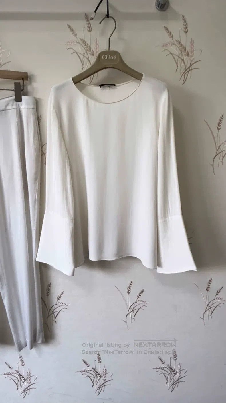 The Row The row size 4 Cream Basic Top Size M / US 6-8 / IT 42-44 - 1 Thumbnail