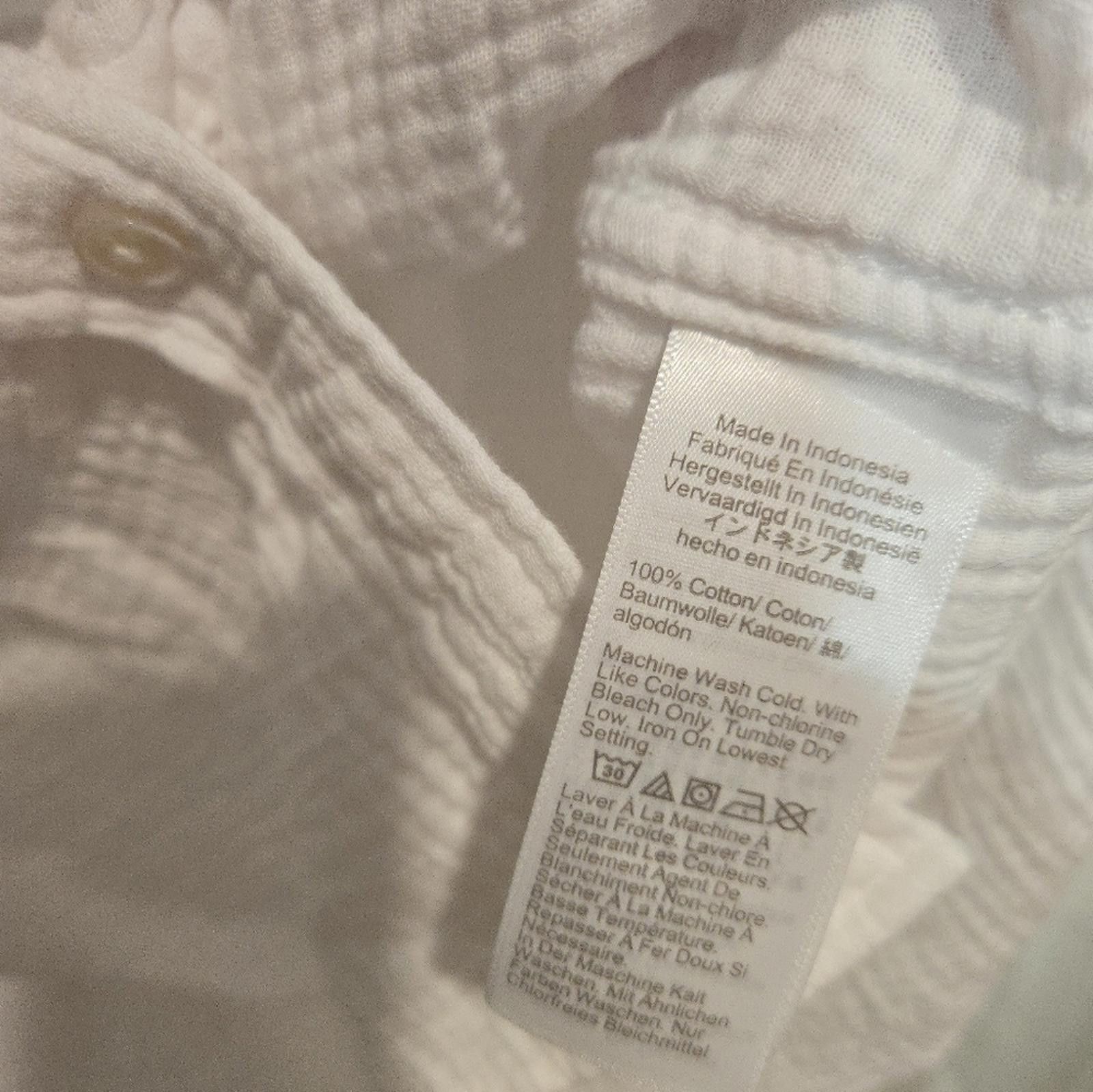 J.Crew J Crew Gauze Button-Up Shirt Size XS / US 0-2 / IT 36-38 - 5 Thumbnail