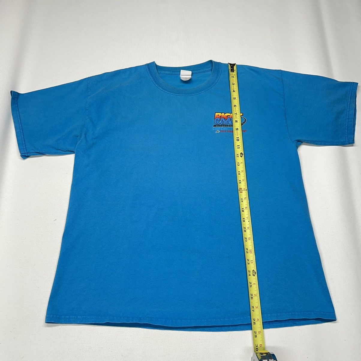 Gildan × Vintage VTG Car Tee Shirt Blue Hot Rod Classic Custom Auto Graphic Size US XL / EU 56 / 4 - 14 Thumbnail