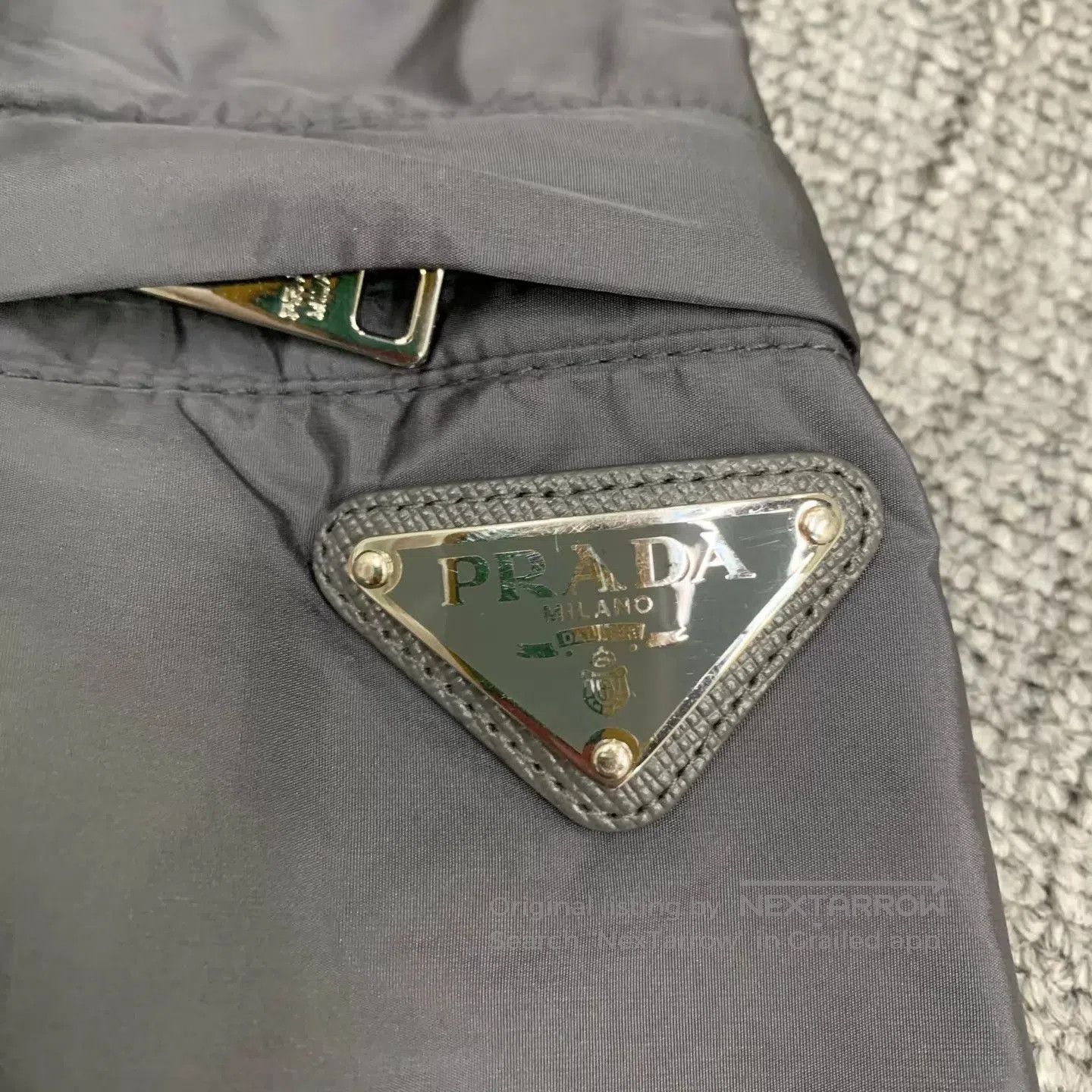 Prada Black Hooded Light Jacket with Zip Pockets. Size US M / EU 48-50 / 2 - 7 Thumbnail