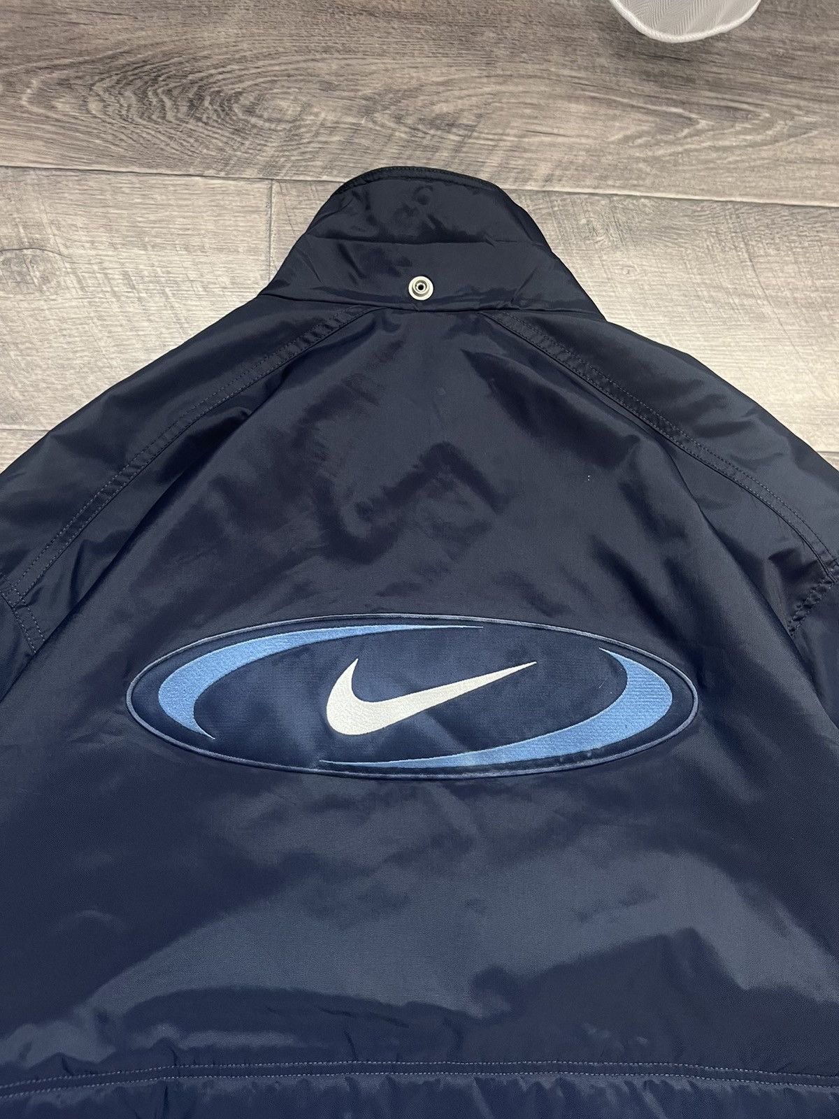Nike 90s Vintage Nike Down Jacket Big Swoosh Logo Back Rare Size US L / EU 52-54 / 3 - 5 Thumbnail