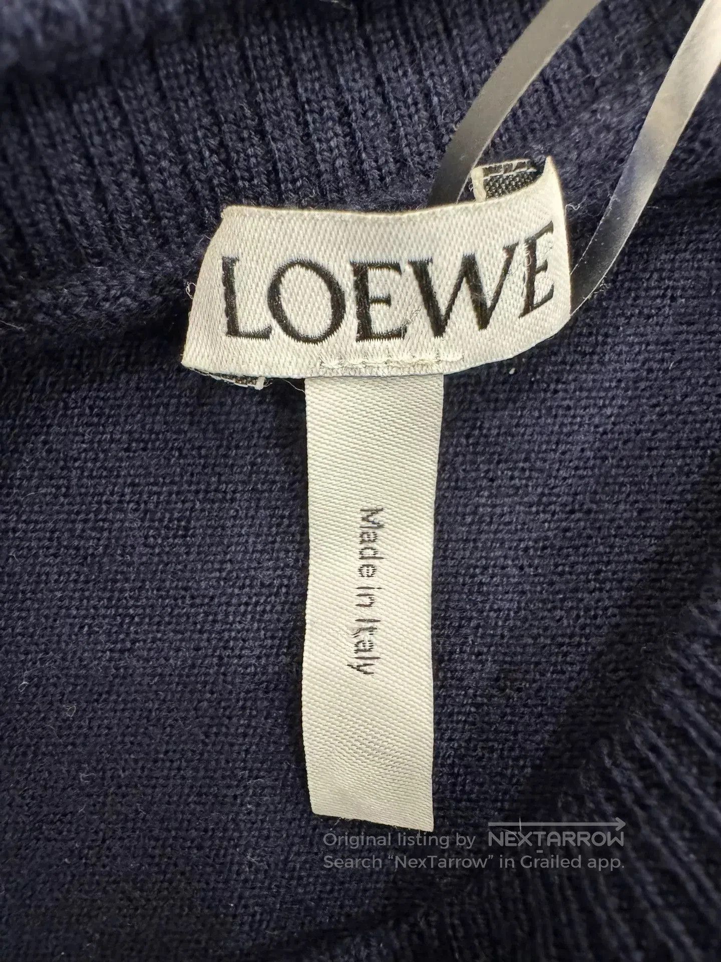 Loewe Loewe Navy Gold Button Logo Sweater. Size S / US 4 / IT 40 - 6 Thumbnail