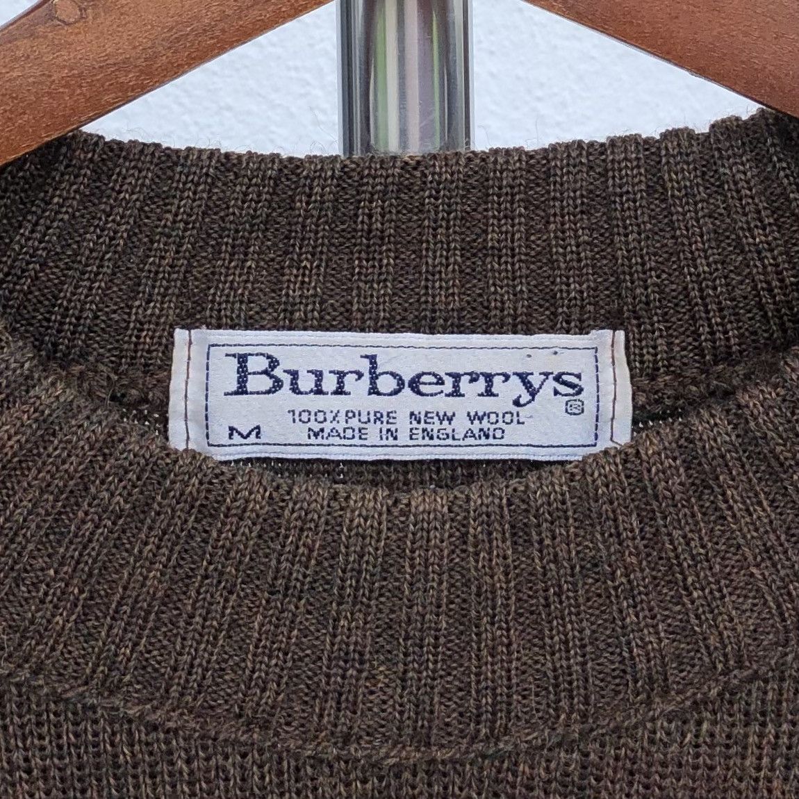 Burberry Vintage Burberrys Suede Elbow Patches 100% Pure New Wool Size US M / EU 48-50 / 2 - 17 Thumbnail
