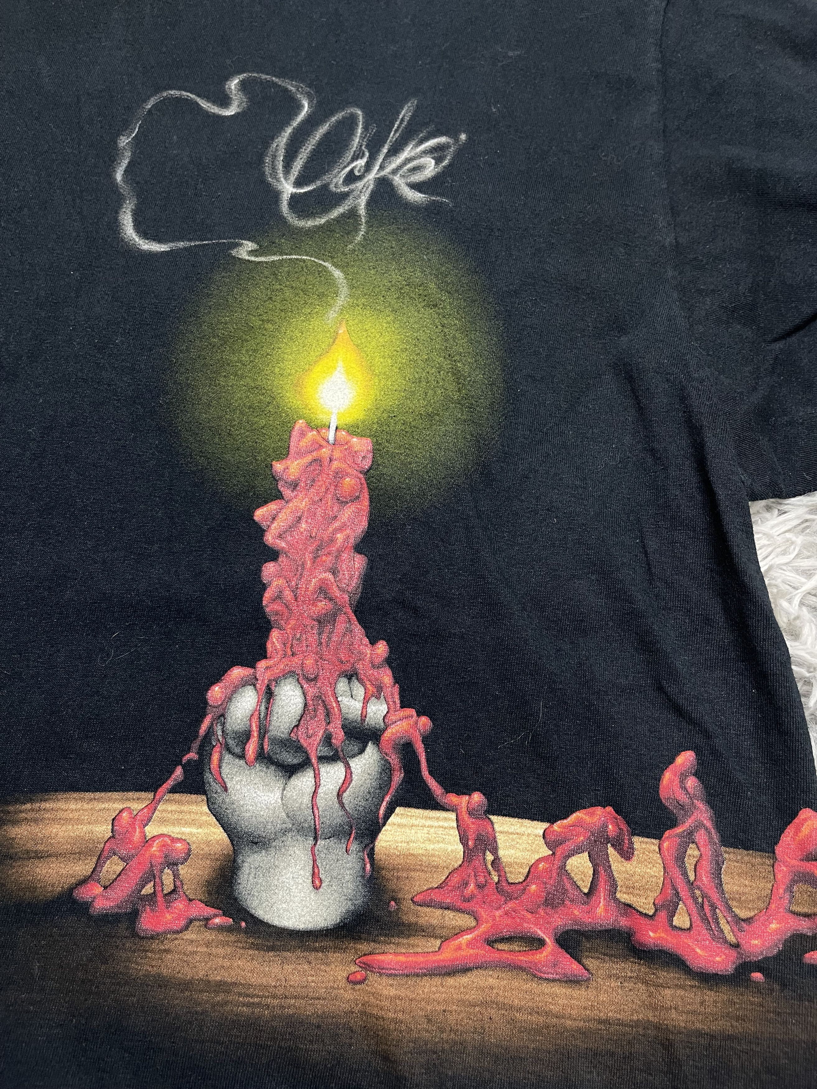 Ecko Unltd. Rare Ecko Art Candle Y2K T Shirt Size US XXL / EU 58 / 5 - 4 Thumbnail
