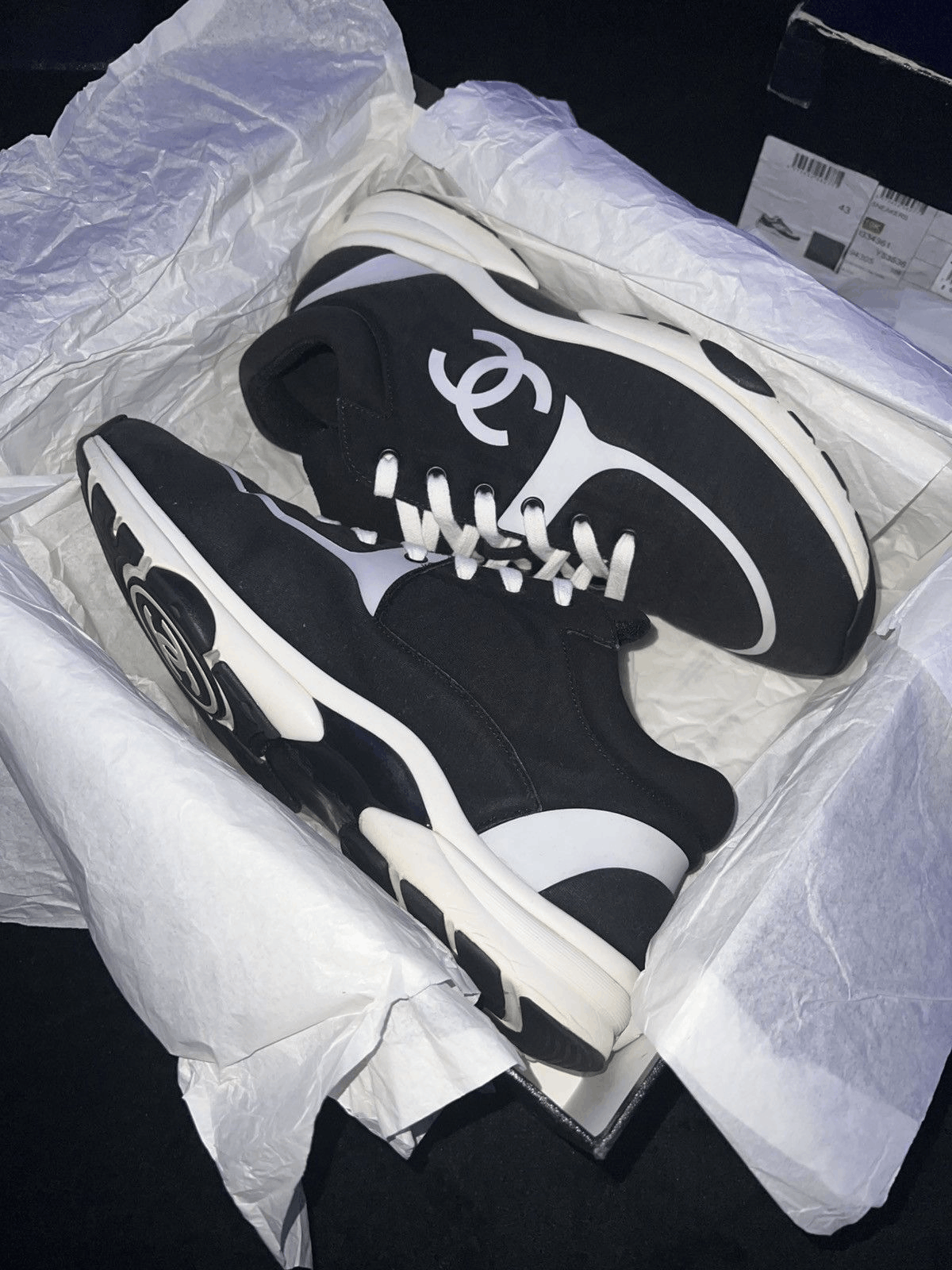 Chanel Chanel CC Trainer “BlackWhite” Size US 11 / EU 44 - 2 Thumbnail