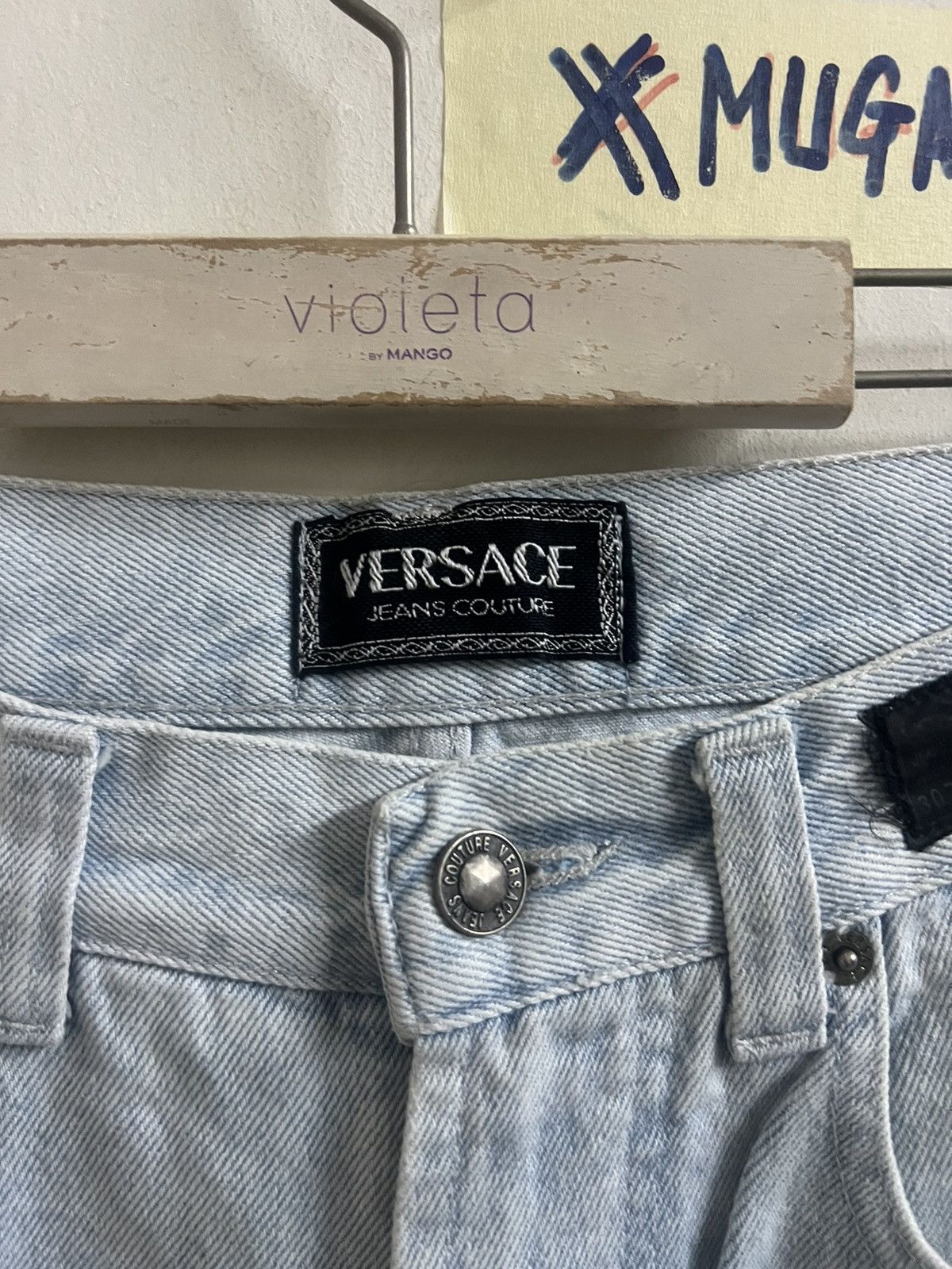 Japanese Brand VINTAGE VERSACE DISTRESSED DENIM PANT Size US 28 / EU 44 - 3 Thumbnail
