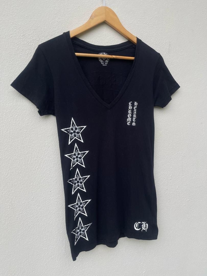 Chrome Hearts Chrome Hearts T-Bar Scroll Star Logo Tee Size US XS / EU 42 / 0 - 2 Thumbnail