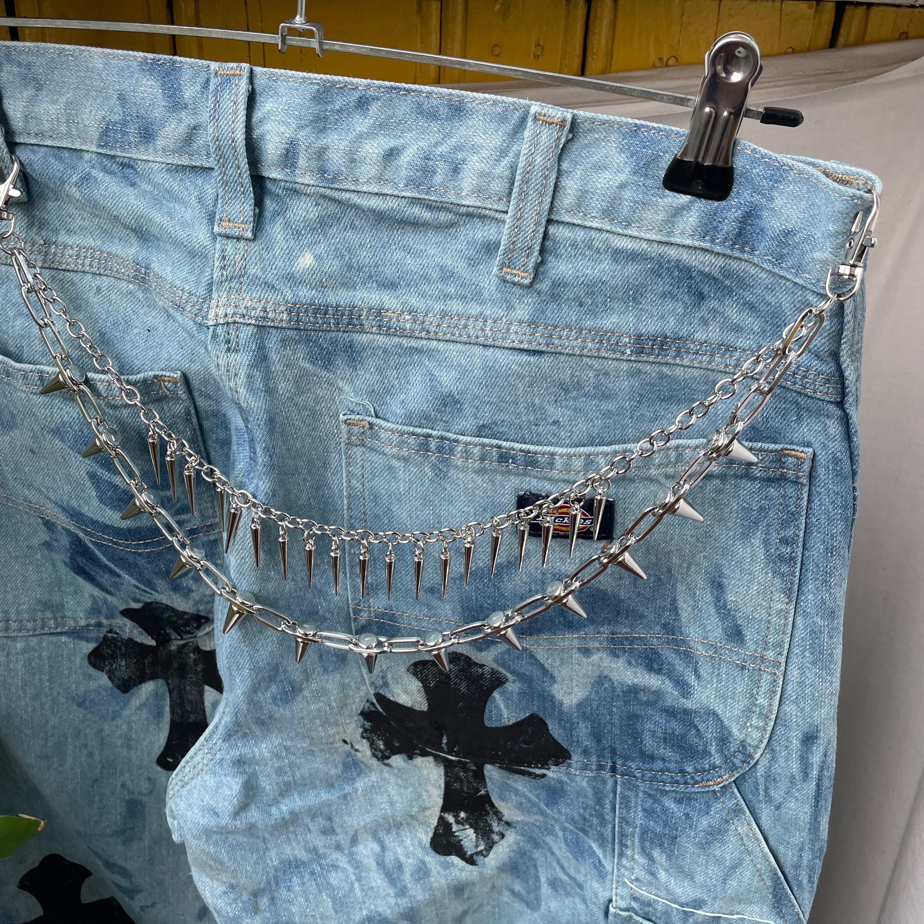 Other Pants Chain with spike gothic gift y2k accessory punk grunge Size ONE SIZE - 1 Thumbnail