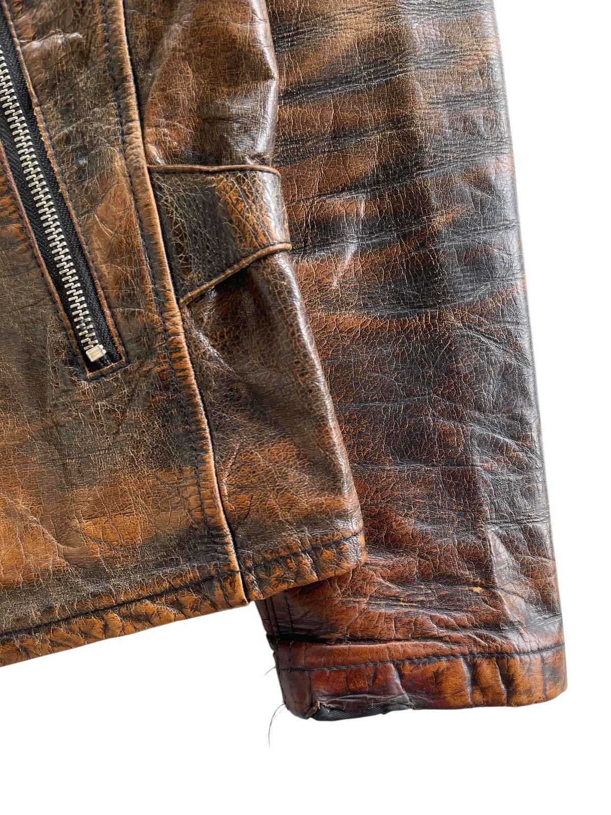 Japanese Brand Cafe Racer Biker Buffalo Leather Jacket Size US M / EU 48-50 / 2 - 10 Thumbnail