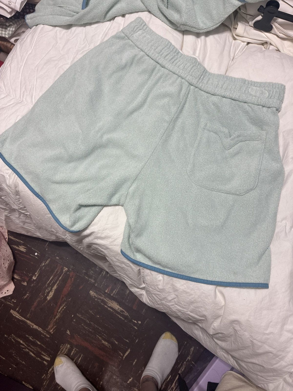 Tombolo Tombolo Terry Cloth Cabana Set – Matching Zip Shirt + Shorts Size US L / EU 52-54 / 3 - 3 Thumbnail