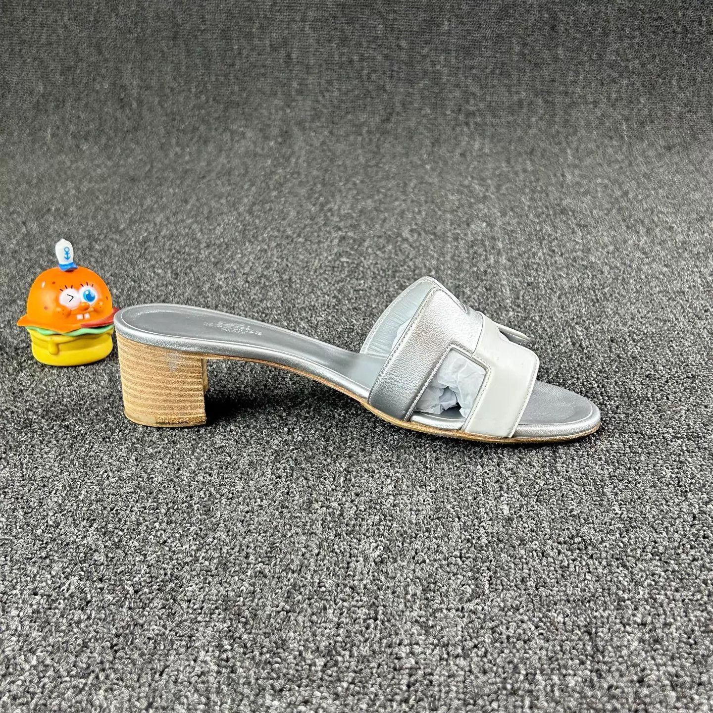 Hermes Hermes Silver H Logo Slide 37 Lightly Worn HB6672 Size US 6.5 / IT 36.5 - 4 Thumbnail