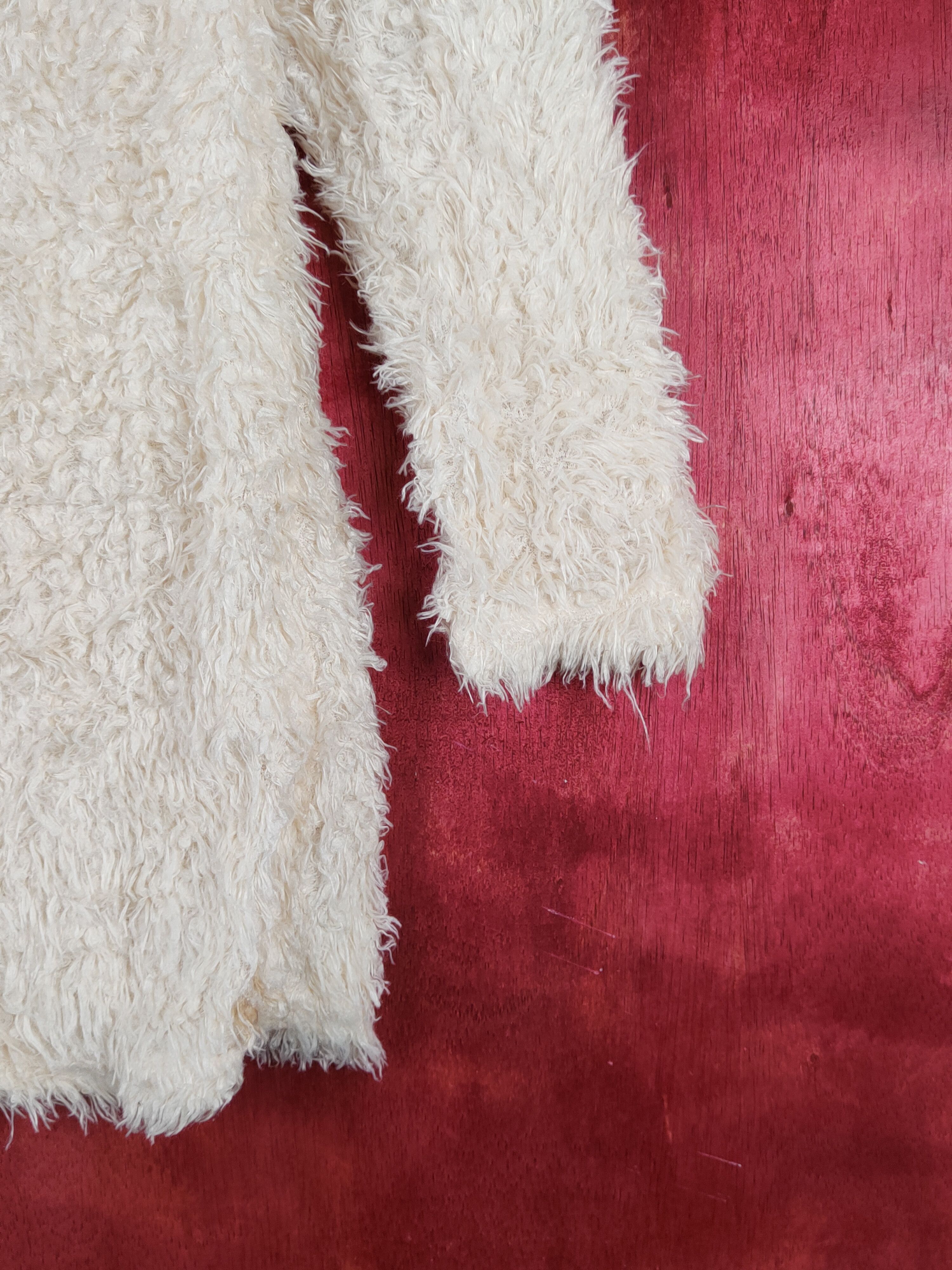 Japanese Brand × Vintage Shake Shake Cream Shag Shaggy Fur Mohair Knitwear #S1934 Size S / US 4 / IT 40 - 6 Thumbnail