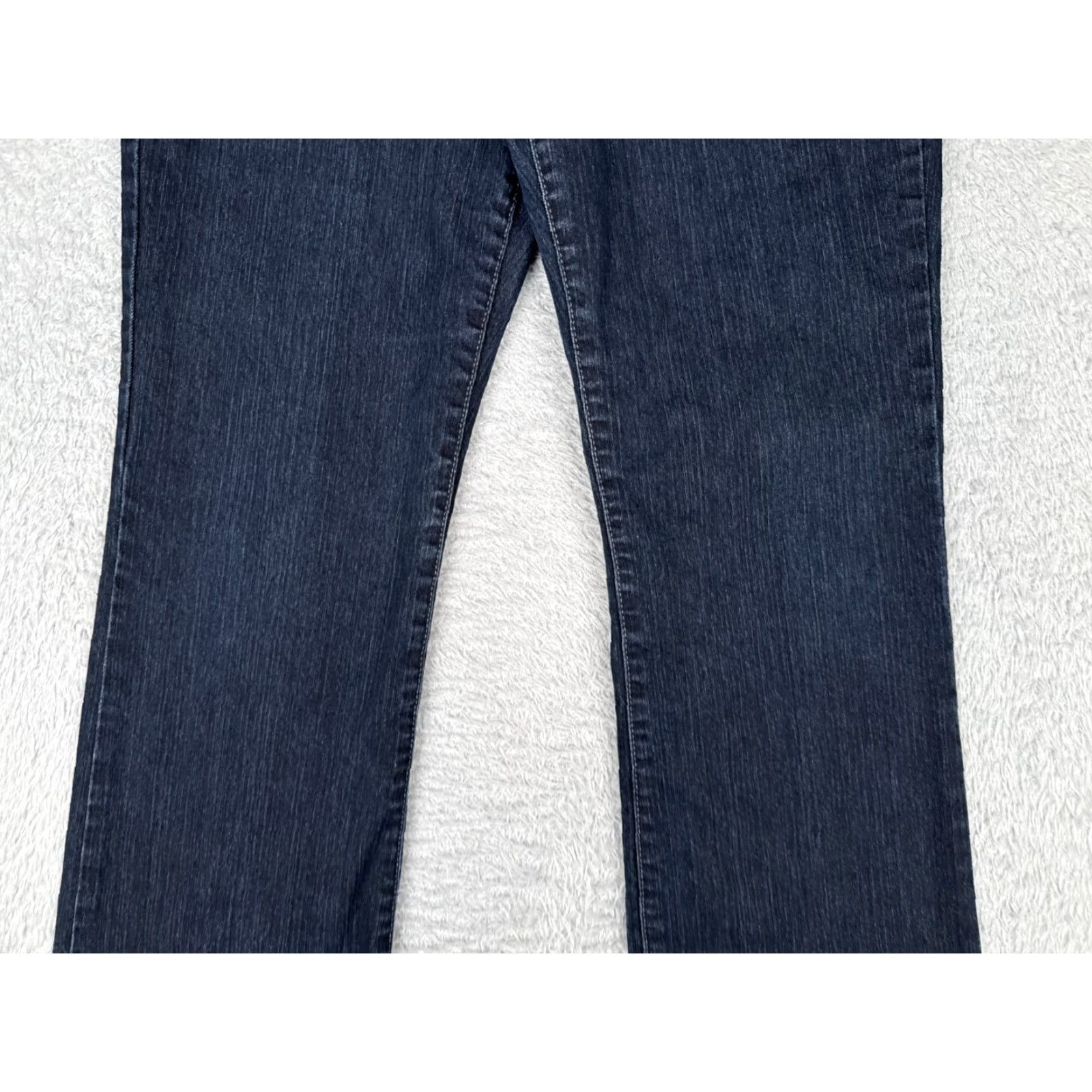 Nine West Nine West Pants Women 10 Blue Denim Jeans Bootcut Cotton Dark Embellished 31x31 Size 32" / US 10 / IT 46 - 3 Thumbnail