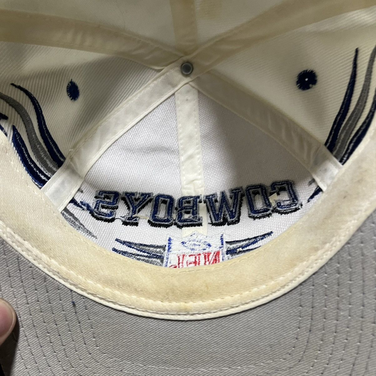 Logo Athletic Vintage Dallas Cowboys Logo Athletic Diamond Snapback Hat Size ONE SIZE - 7 Thumbnail