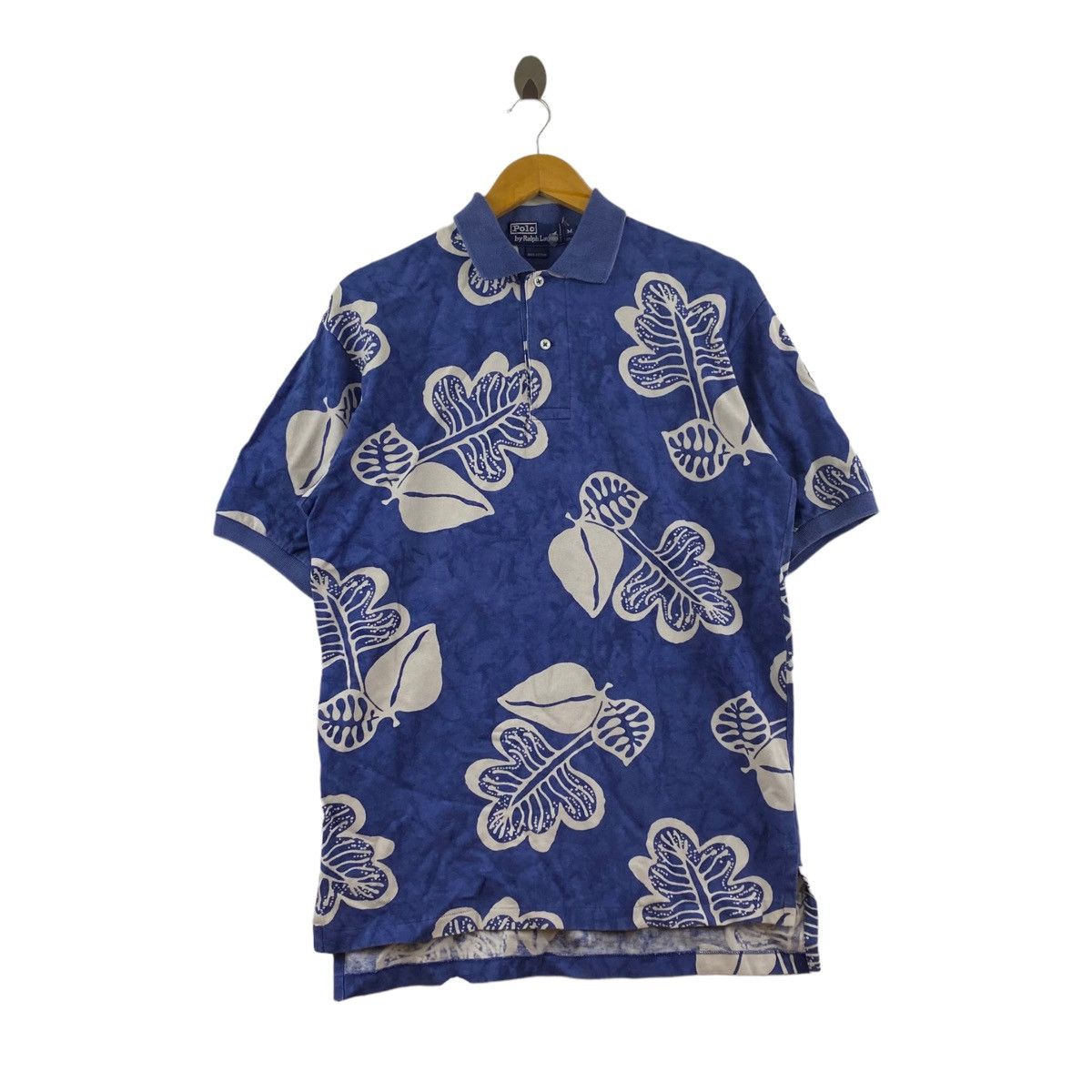 Polo Ralph Lauren Vintage POLO By RALPH LAUREN Leaf Motive Overprint Collar Size US M / EU 48-50 / 2 - 1 Thumbnail