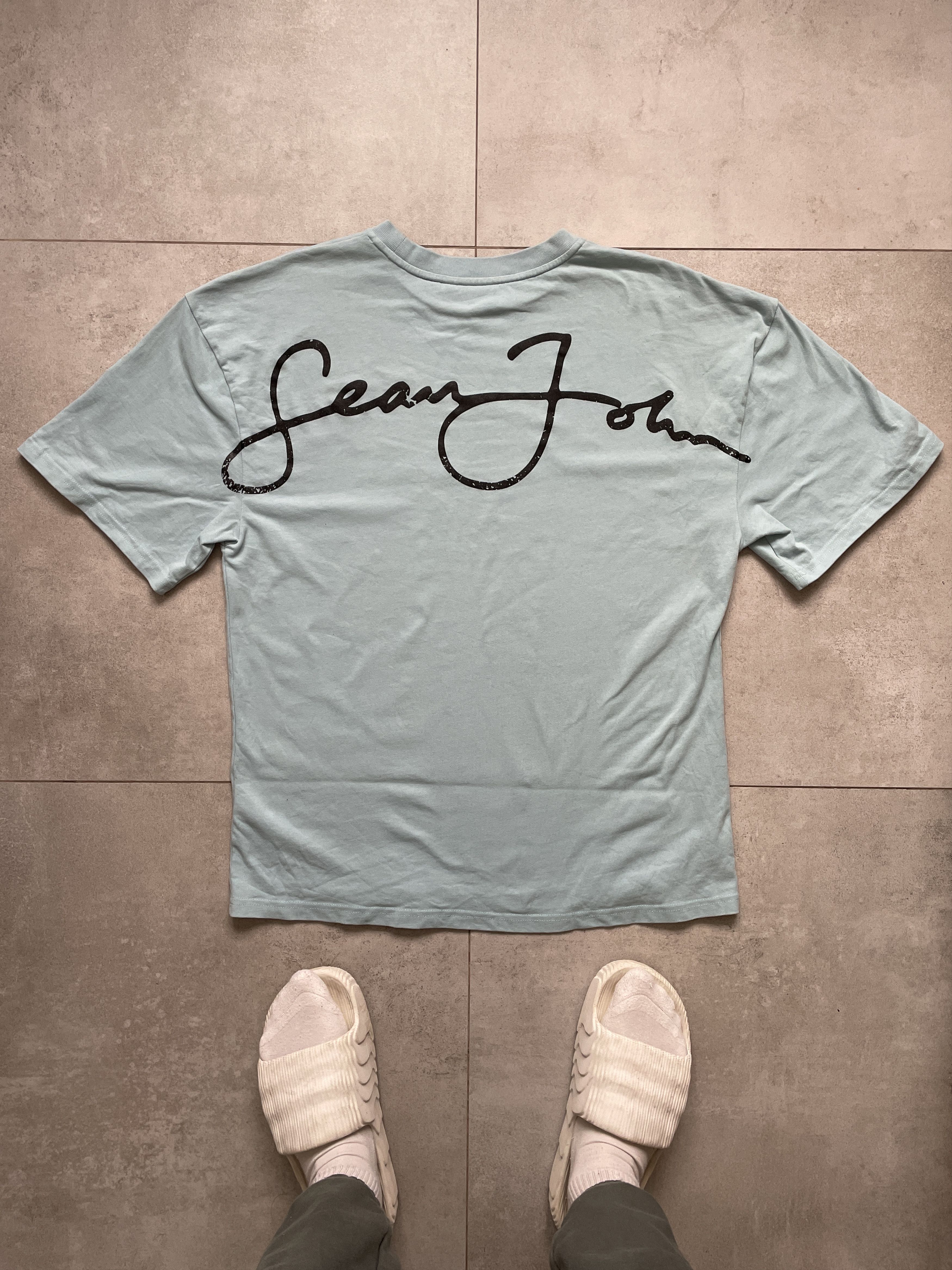 Sean John Y2K SEAN JOHN TURQOUISE OVERSIZED BIG LOGO RAP TEE Size US XL / EU 56 / 4 - 1 Thumbnail