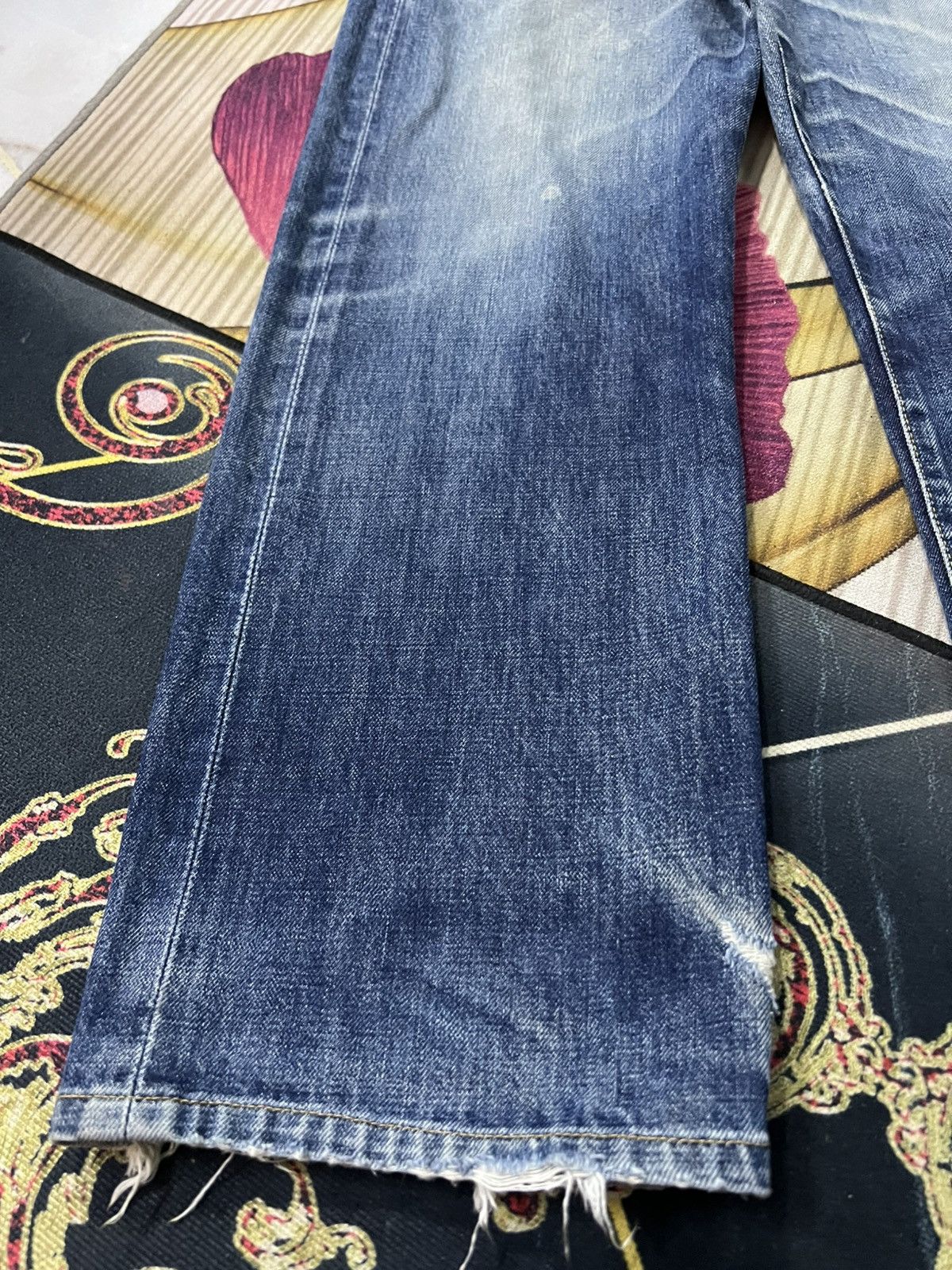 Vintage 80’s Takeo Kikuchi Japanese Brand Clawmark Nice Faded Jean Size US 29 - 4 Thumbnail