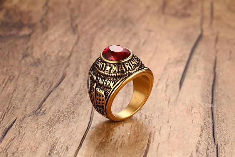 Jewelry × Vintage Red Marines Colleague Ring Size ONE SIZE - 5 Thumbnail