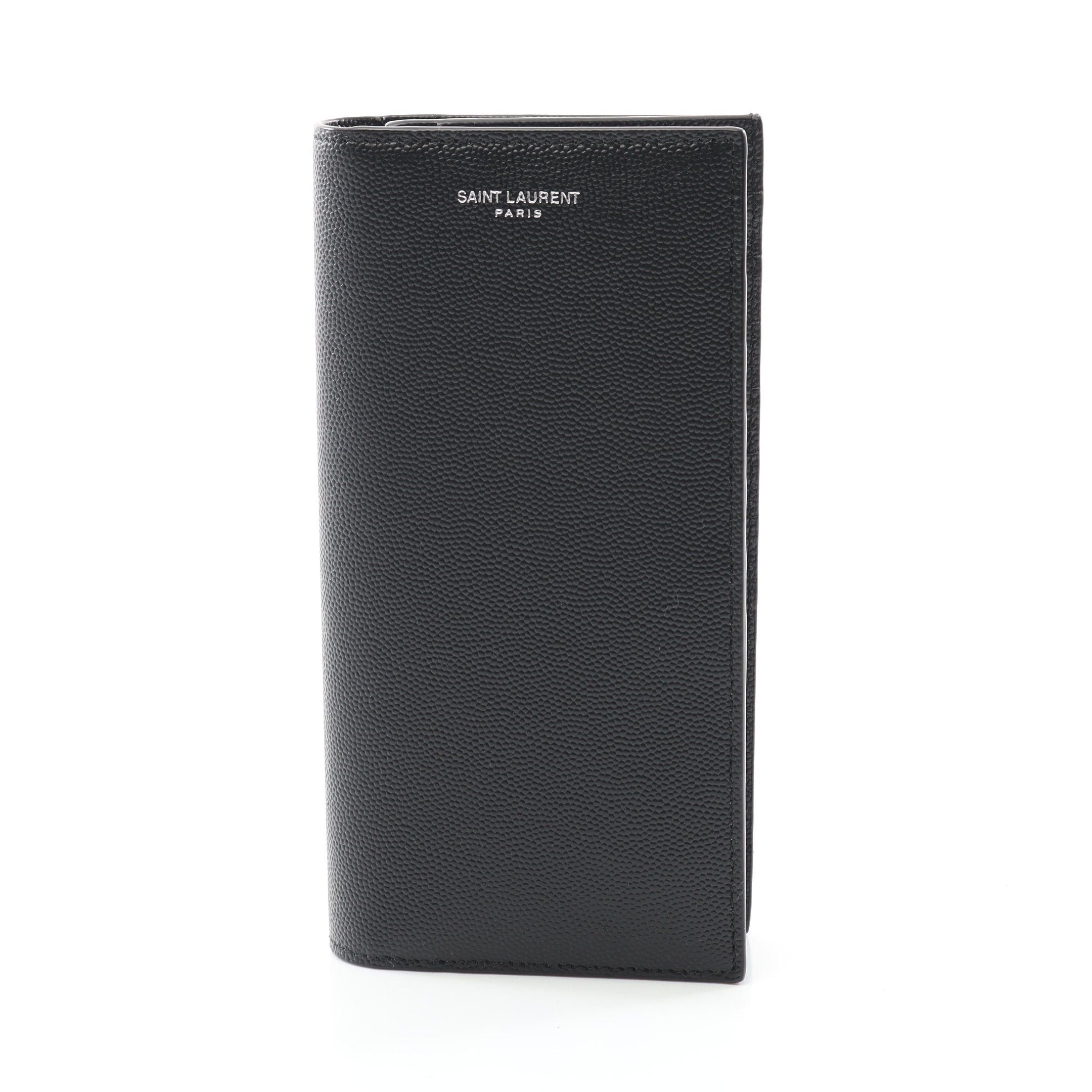 Yves Saint Laurent Yves Saint Laurent Bi-Fold Long Wallet Leather Black Size ONE SIZE - 1 Thumbnail